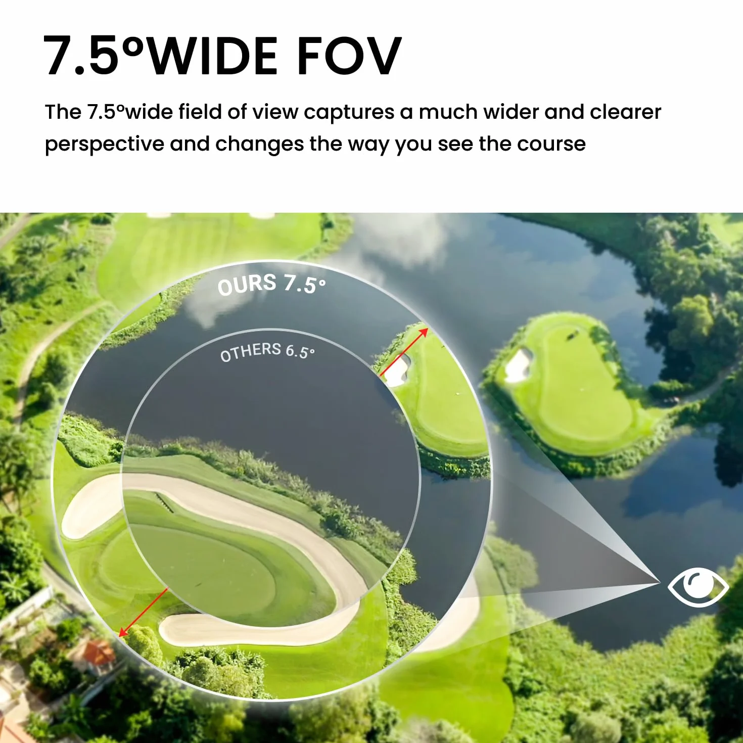 MilESEEY Télémètre de Golf avec Double Optique Rouge et Noire, télémètre Laser avec commutateur de Pente, portée de 1.000 Yards, Verrouillage du Drapeau avec Vibration à Impulsion télémètre Golf