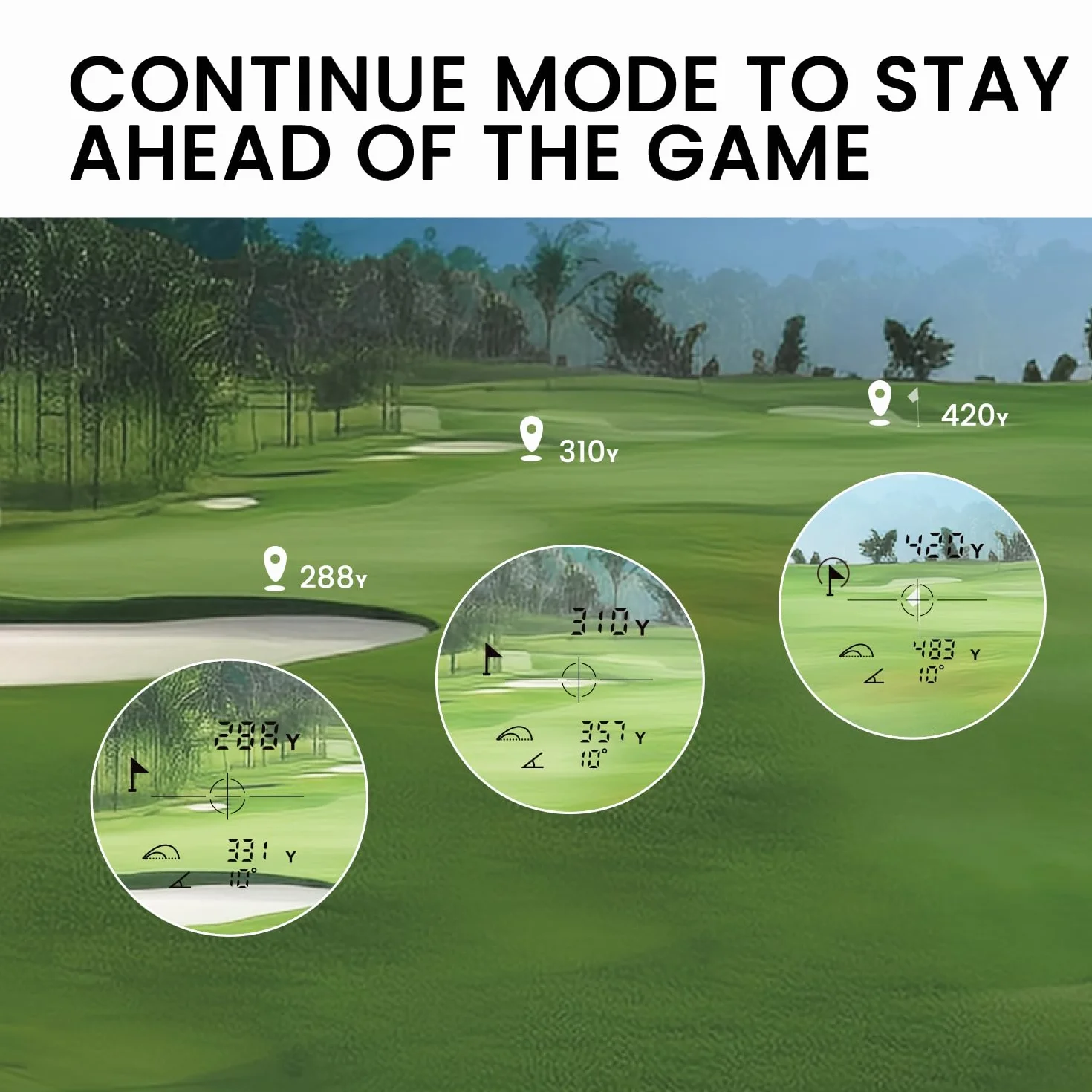 MilESEEY Télémètre de Golf avec Double Optique Rouge et Noire, télémètre Laser avec commutateur de Pente, portée de 1.000 Yards, Verrouillage du Drapeau avec Vibration à Impulsion télémètre Golf