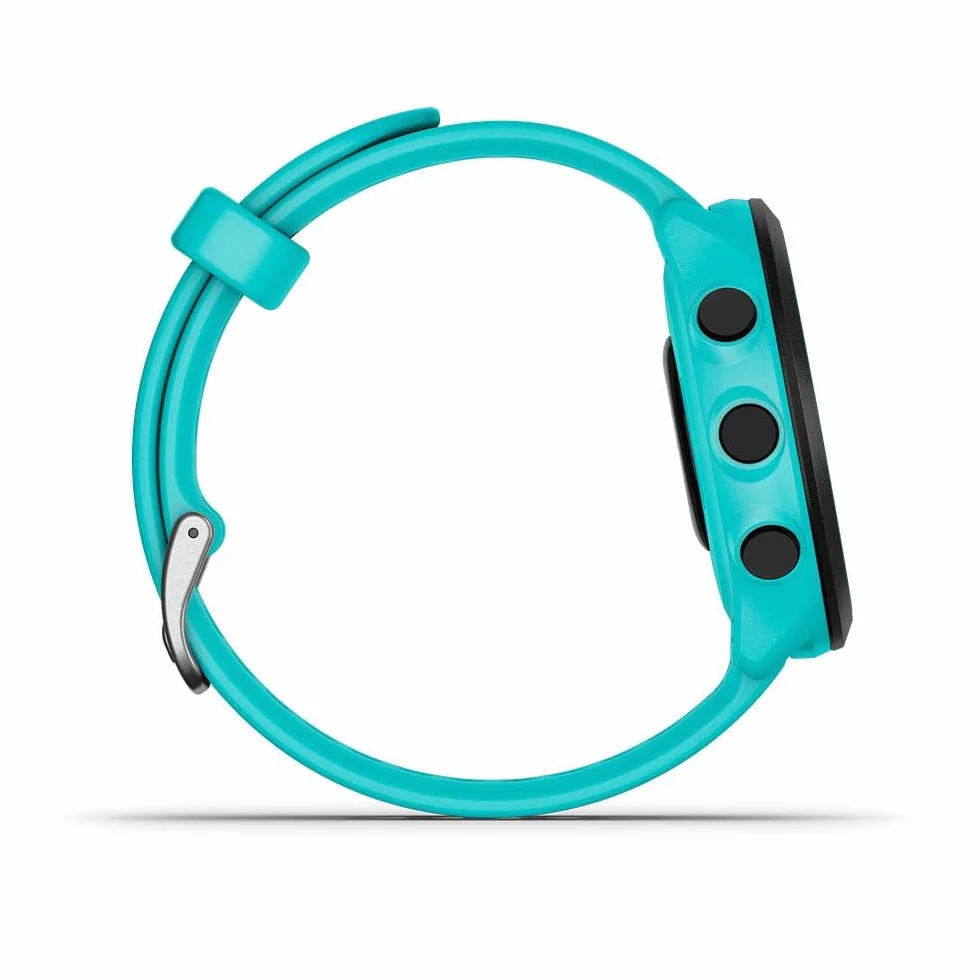 Garmin – Forerunner 55 - Montre GPS multi-activités running avec fonctions d’entrainement Garmin Coach et cardio au poignet – Vert d’eau (Reconditionné)