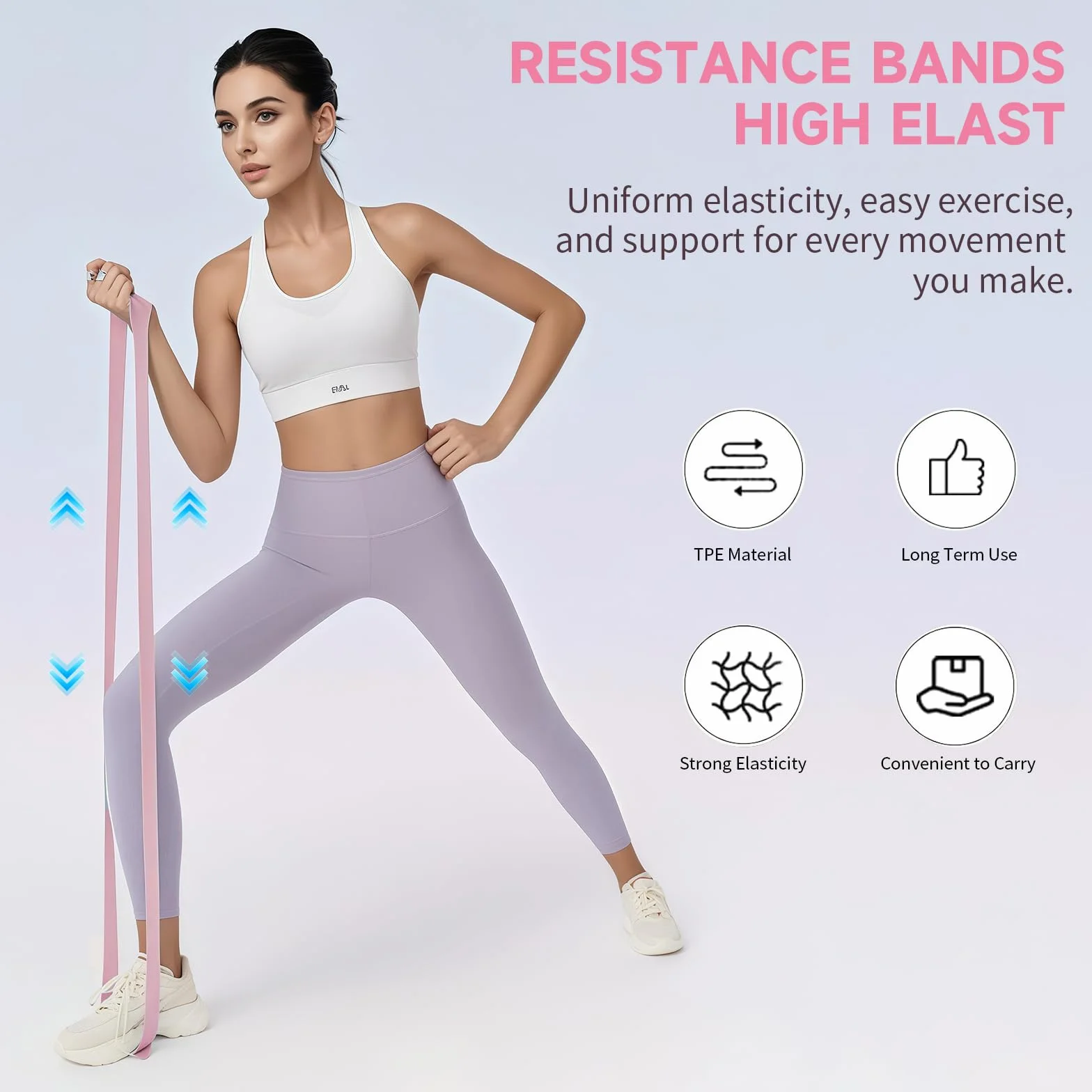 Kit Pilates Essentiel - Accessoires de Fitness Portables - avec Anneau Pilates Tonifiant, Bandes de Résistance Longues, Bandes Pilates Loop, Ballon Pilates Souple et Chaussettes Pilates Grip