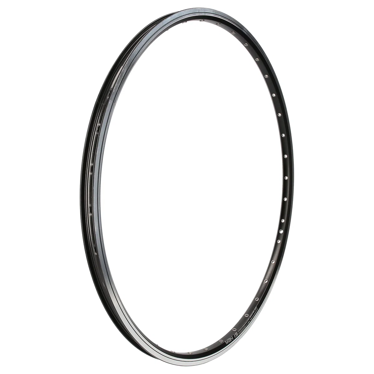 Jante Schürmann Yak 26 pouces, en noir, non œilletée, jante à chambre creuse, valve de voiture/valve Schrader, vélo électrique, Pedelec