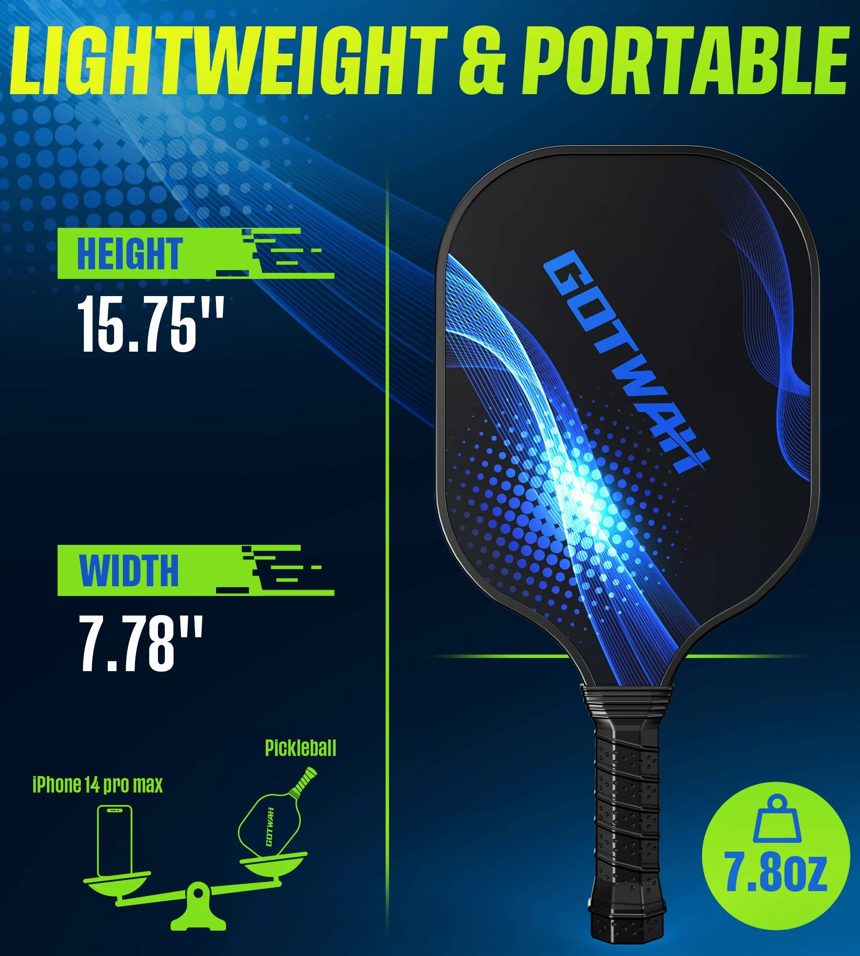 Lot de 4 Raquettes de Pickleball GOTWAH