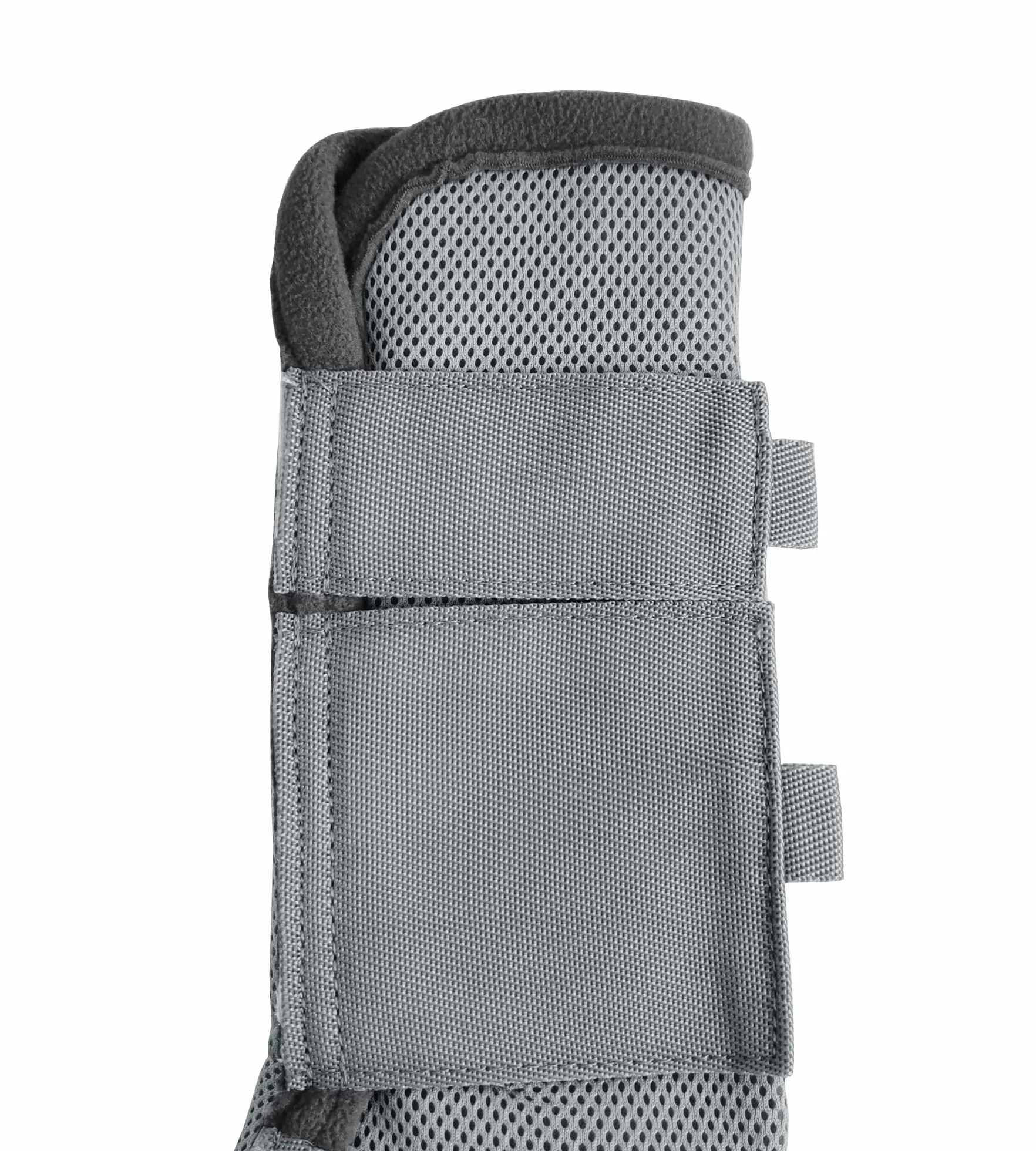 LEAFOREST Lot de 4 bottes de protection antidérapantes pour poneys - Maille respirante - Gris