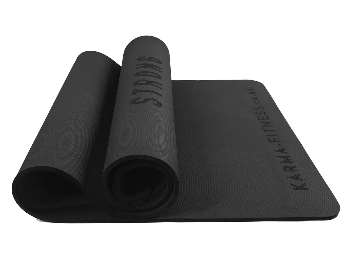 Grand tapis d'exercice - Extra large et extra épais pour homme et femme (183 cm x 80 cm x 10 mm) - Tapis de yoga antidérapant en TPE pour entraînements à domicile, pilates, gymnastique