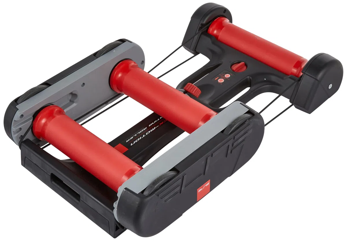 Elite Rouleau QUICK-MOTION à Cylindres Pliable – Home Trainer Portable Compact – Système Transport Rapide