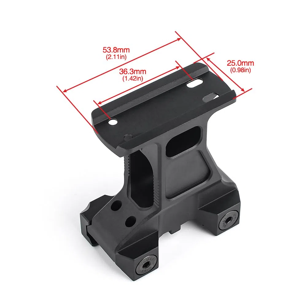 Tactique Red Dot Riser Mount Scope Base 20mm Picatinny Rail pour Vision Nocturne T1 T2 Viseur Optique Noir
