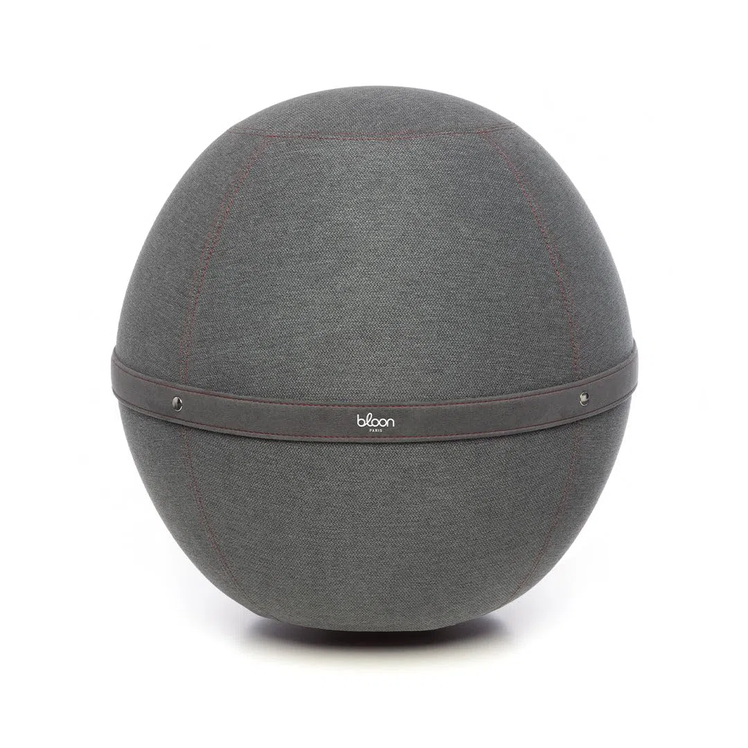 Bloon Siège Ballon Bureau Ergonomique Premium| Déperlant, Anti Mal de Dos, Anti-dérapant, Anti-tâches & Ultra-résistant | Fait à la Main au Portugal | Couleur Gris Silice | 55 cm