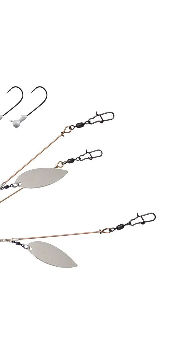 Yum Yumbrella Flash Mob Junior ultraléger en Saule Lame Multi-lure Rig
