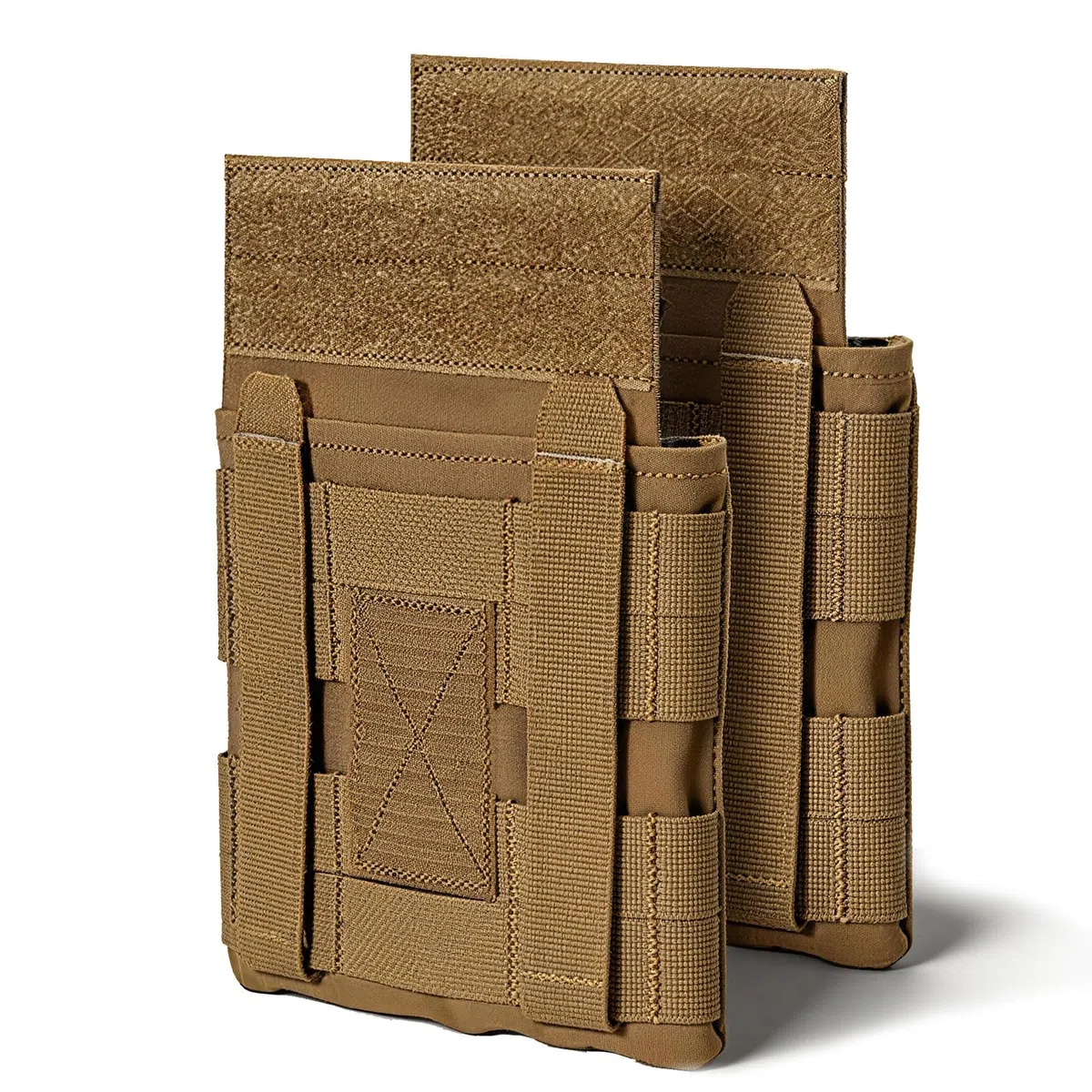 Lot de 2 Poches Latérales Molle, Porte-plaques de Protection pour Gilet Tactique, Pochette Latérale Ajustable pour Équipement Outdoor