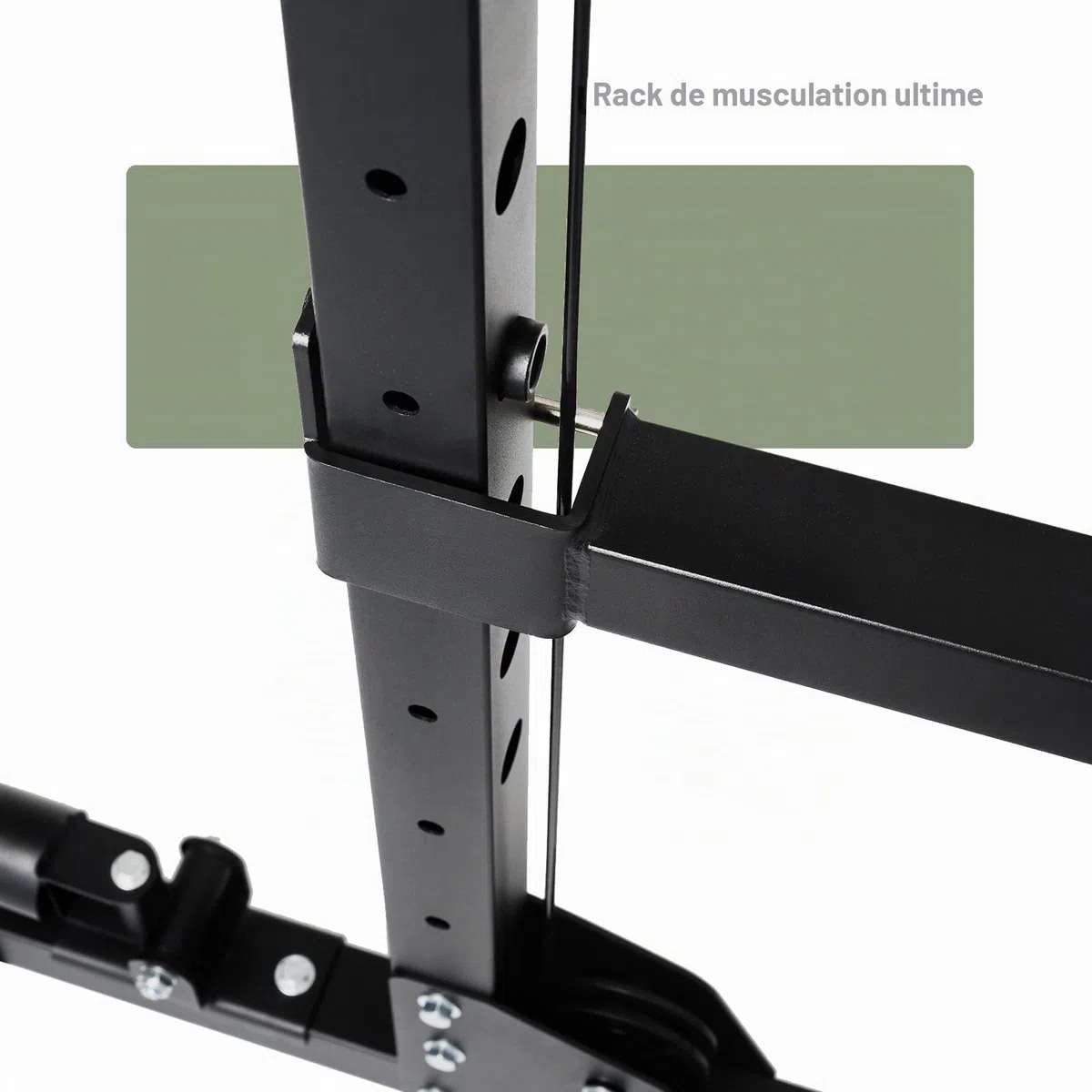MAJOR FITNESS Drone1 Power Cage – Support d'alimentation multifonction pour salle de sport à domicile, support de squat, système de croisement de câbles, pour entraînement de force, construction en