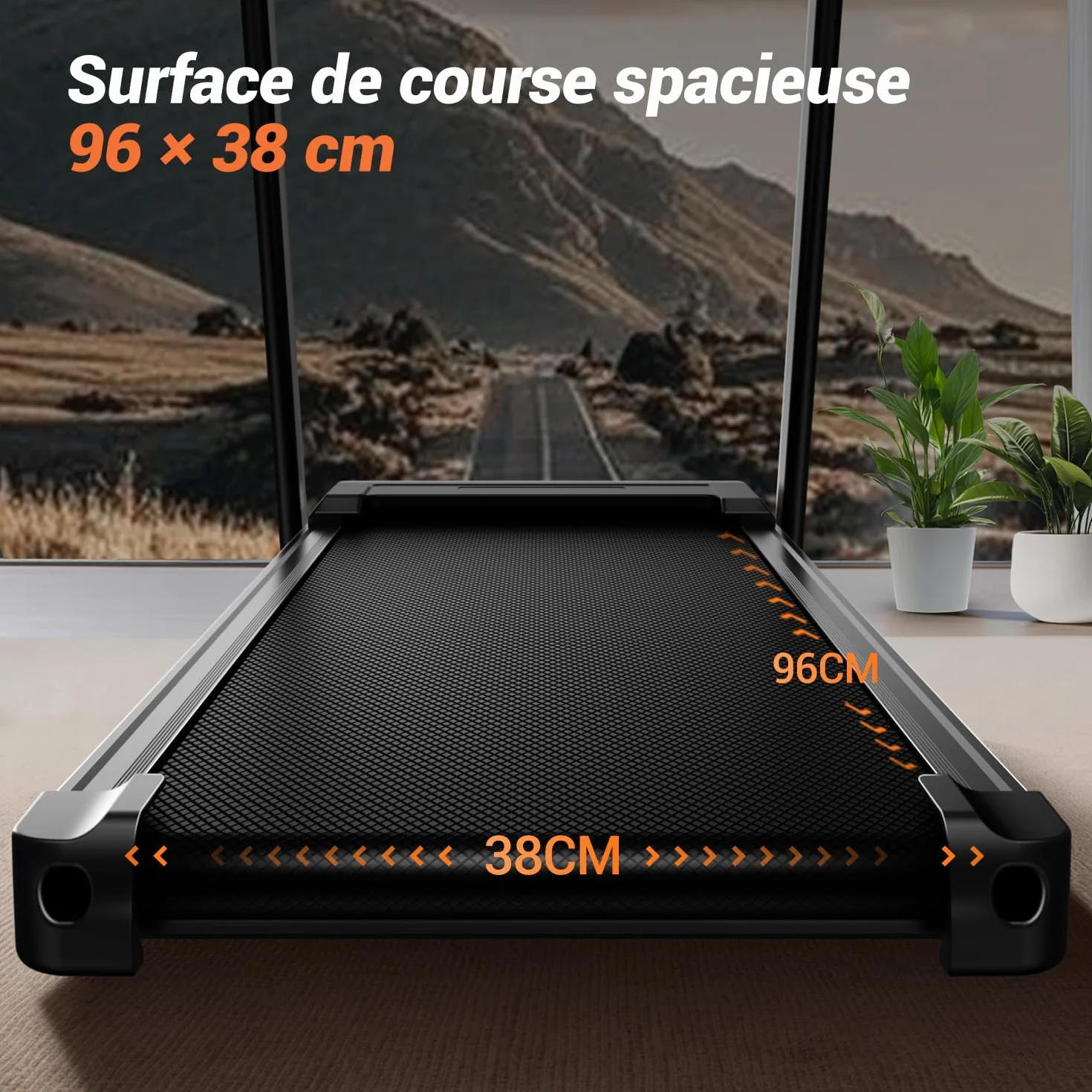 LONTEK Tapis de Course Pliable Inclinable 15% 12KM/H Moteur 3,0 CV Charge Max 136KG