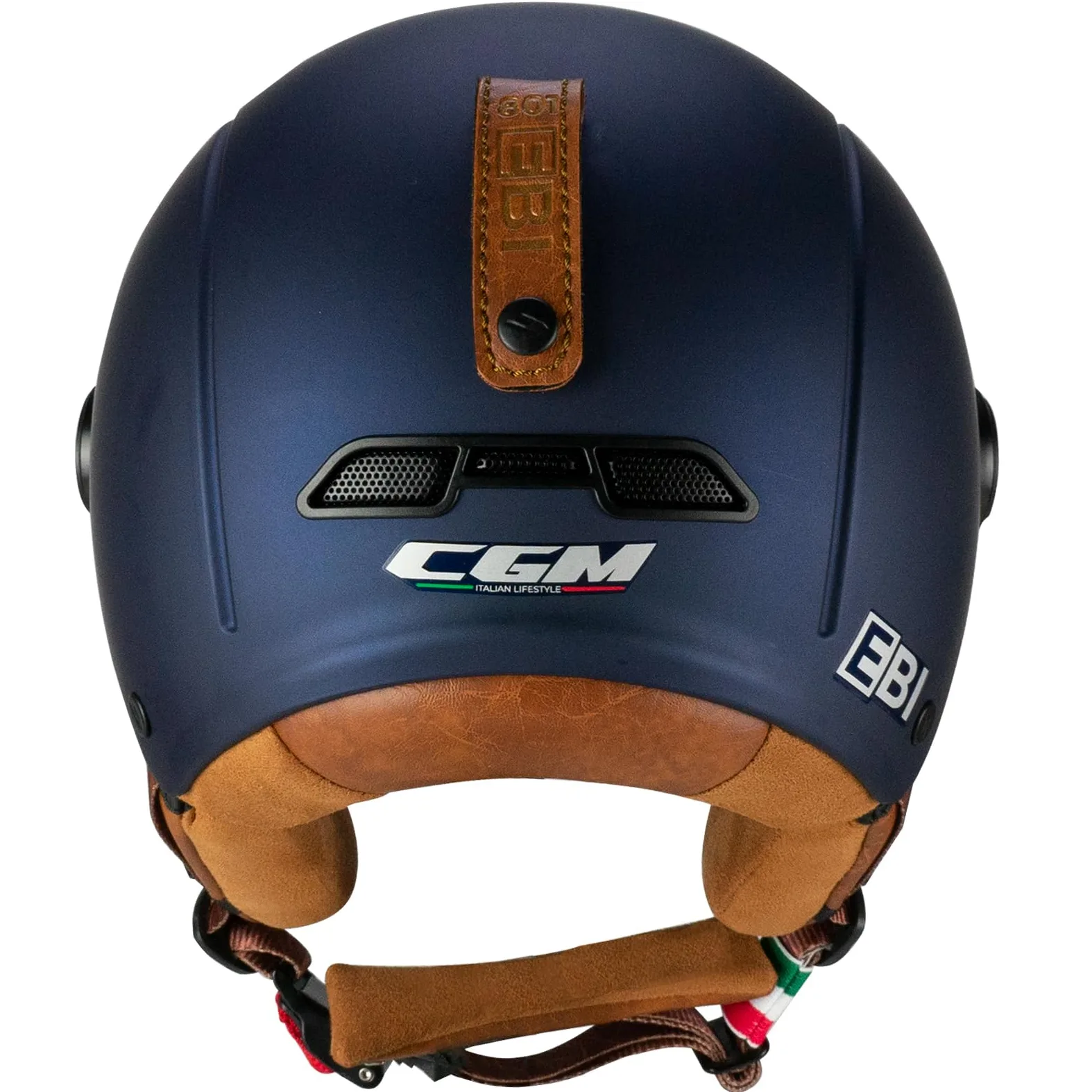 CGM EBI Casque de Ski Unisexe pour Adulte, Bleu Satin, L (59cm)
