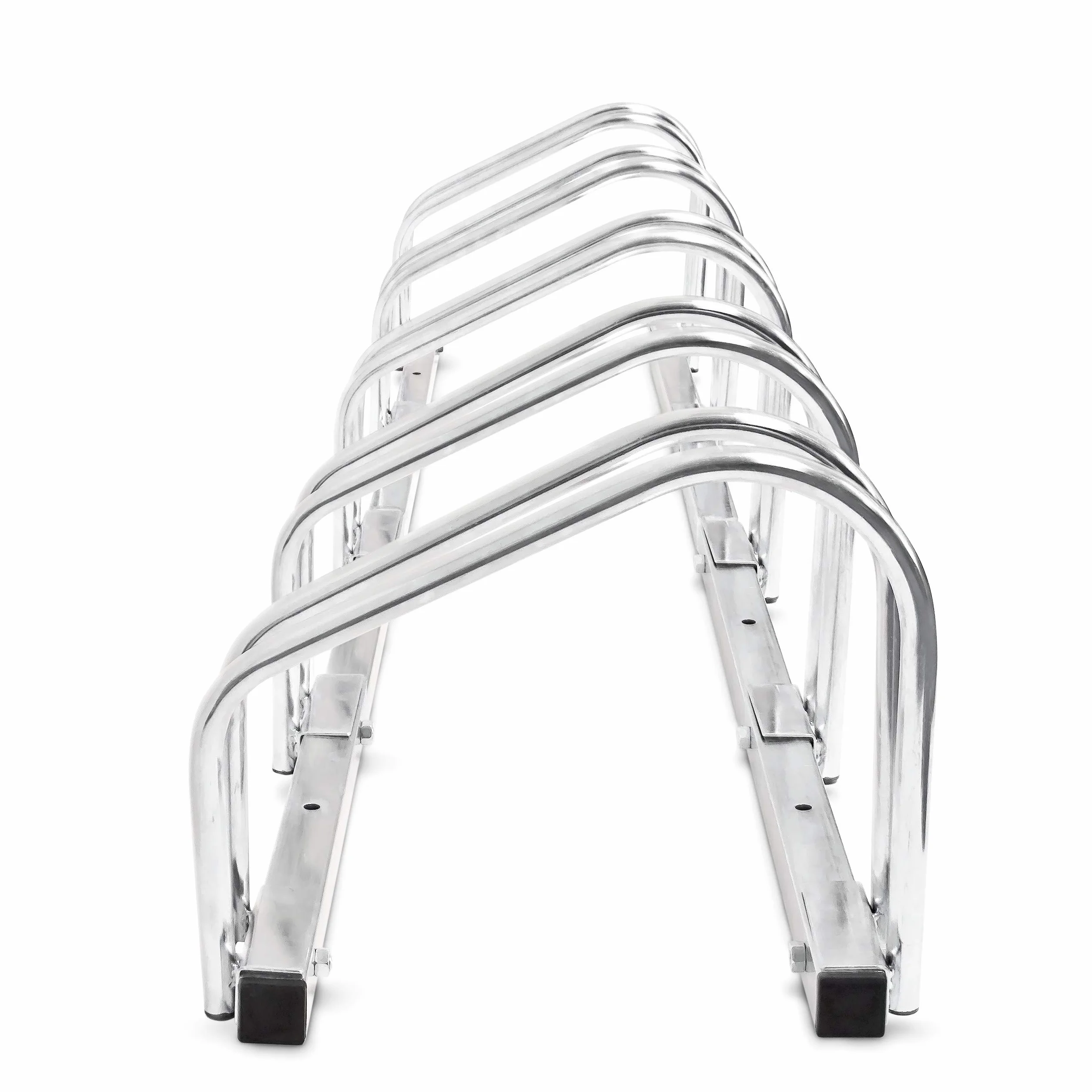 Relaxdays Râtelier Familial pour 5 vélos Argent