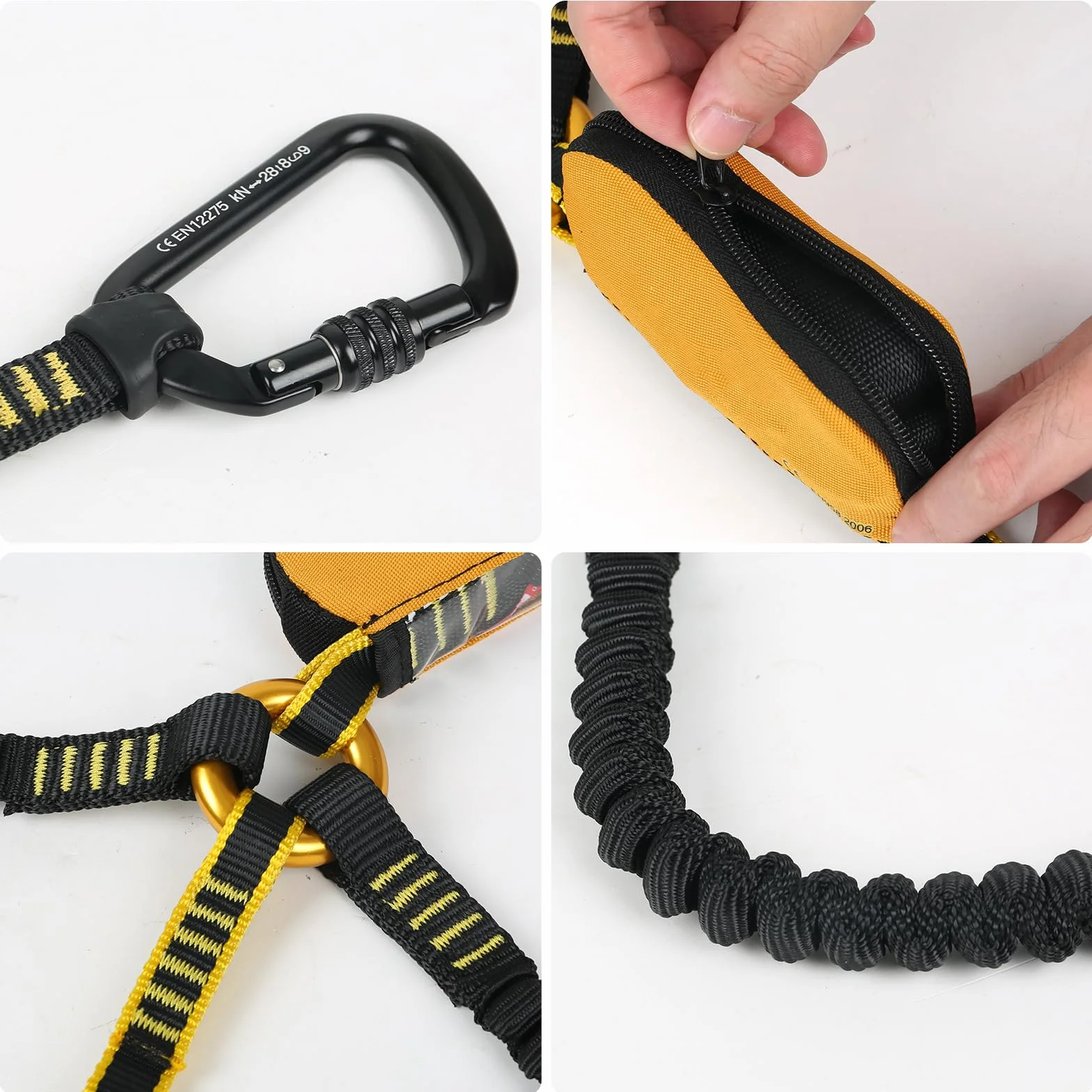 Kit via ferrata sangle d'escalade homme équipement