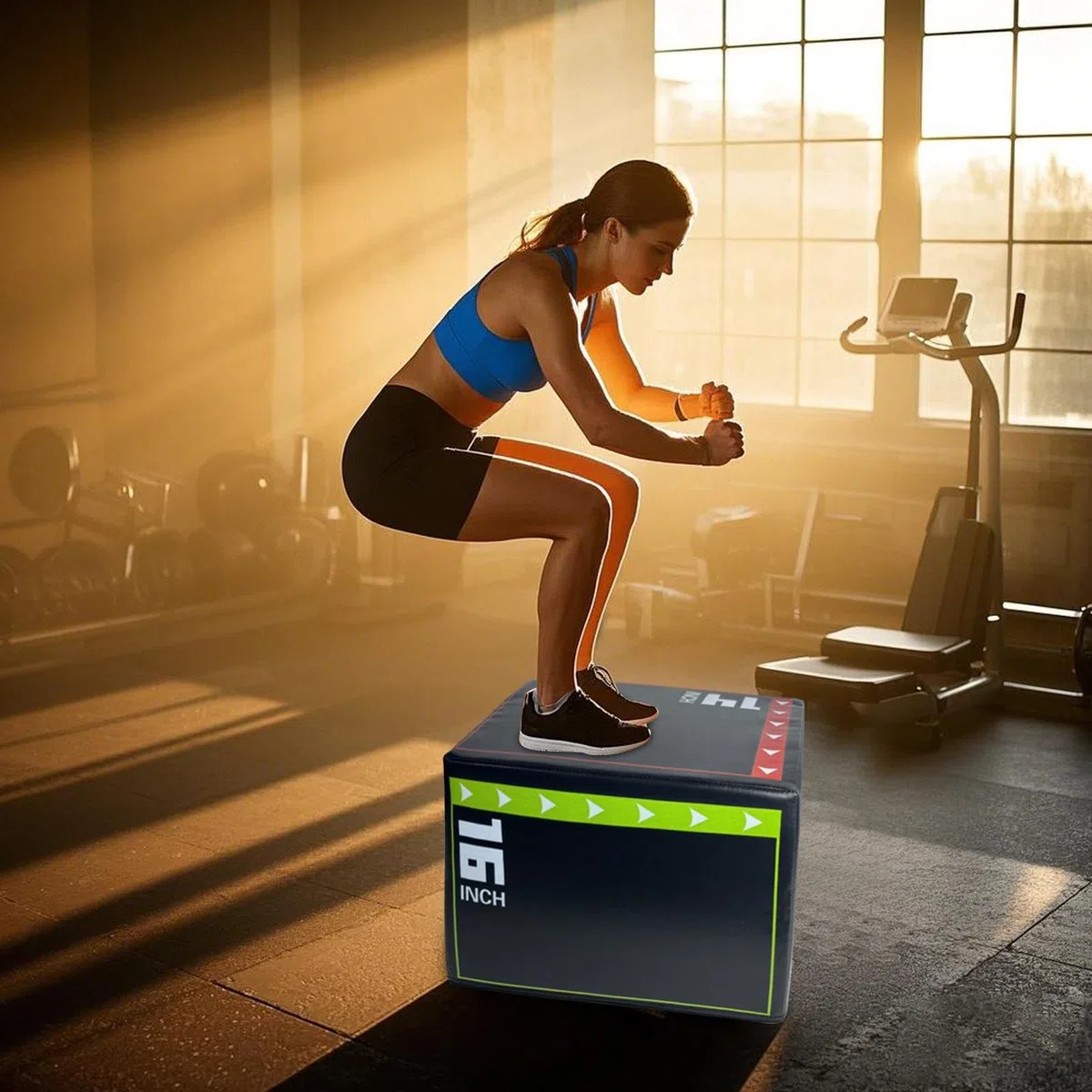 Boîte De Saut Pliométrique - Boîte De Saut Pour L'Entraînement | Step Up Box Pour L'exercice | Plyo Box | Boîte De Saut | Outil D'entraînement Pour Sauts Avec Choc Non Slip, Équipement Pour Le Fitnes