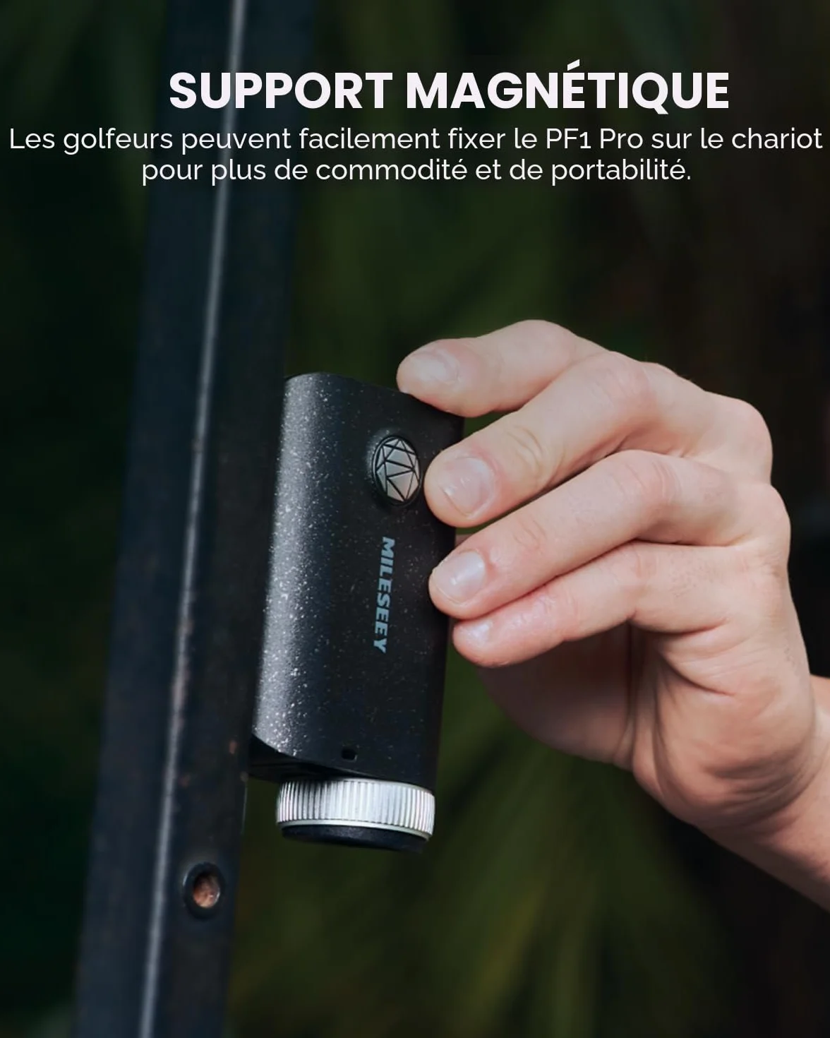 Haut de Gamme de Poche avec IP65 étanche, 1000 Yards telemetre Golf Rechargeable, 0.1S Rapide Drapeau de Verrouillage de Vibration pôle, telemetre Laser Golf (Black)