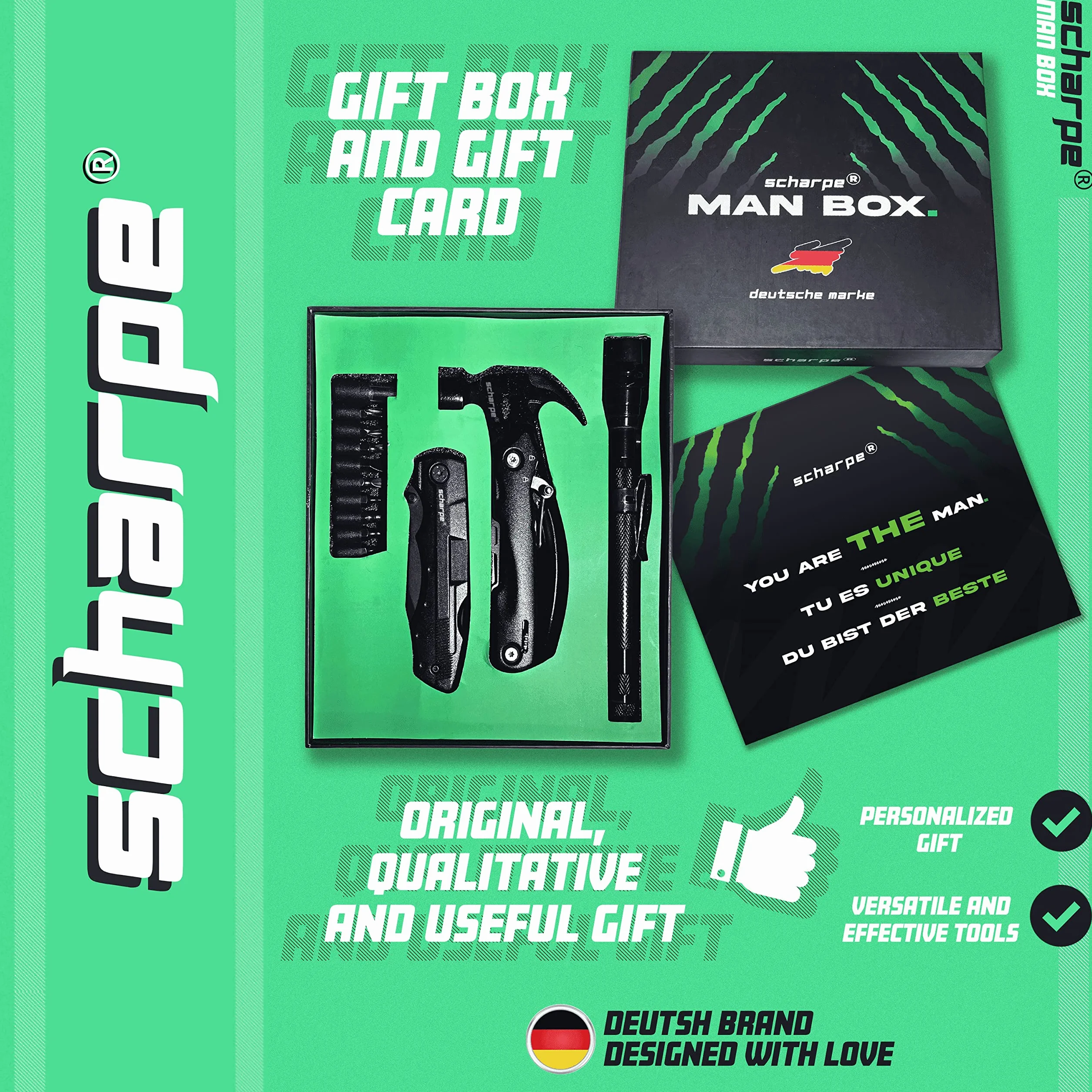 Coffret Cadeau Homme Personnalisé Multifonctions Utiles et Efficaces - Idéal pour les Anniversaires
