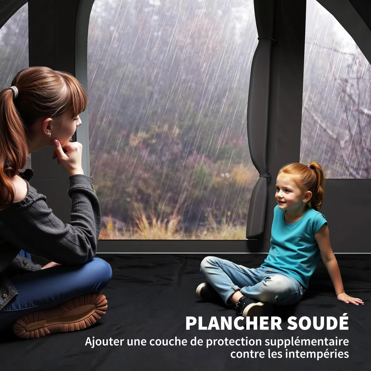 Outsunny Tente de Camping avec Porche pour 4 à 6 Personnes, Tente Tunnel familiale légère ventilée étanche 5 000 mm Montage Facile, Sac de Transport et Tapis Inclus, pour randonnée Trekking, Gris