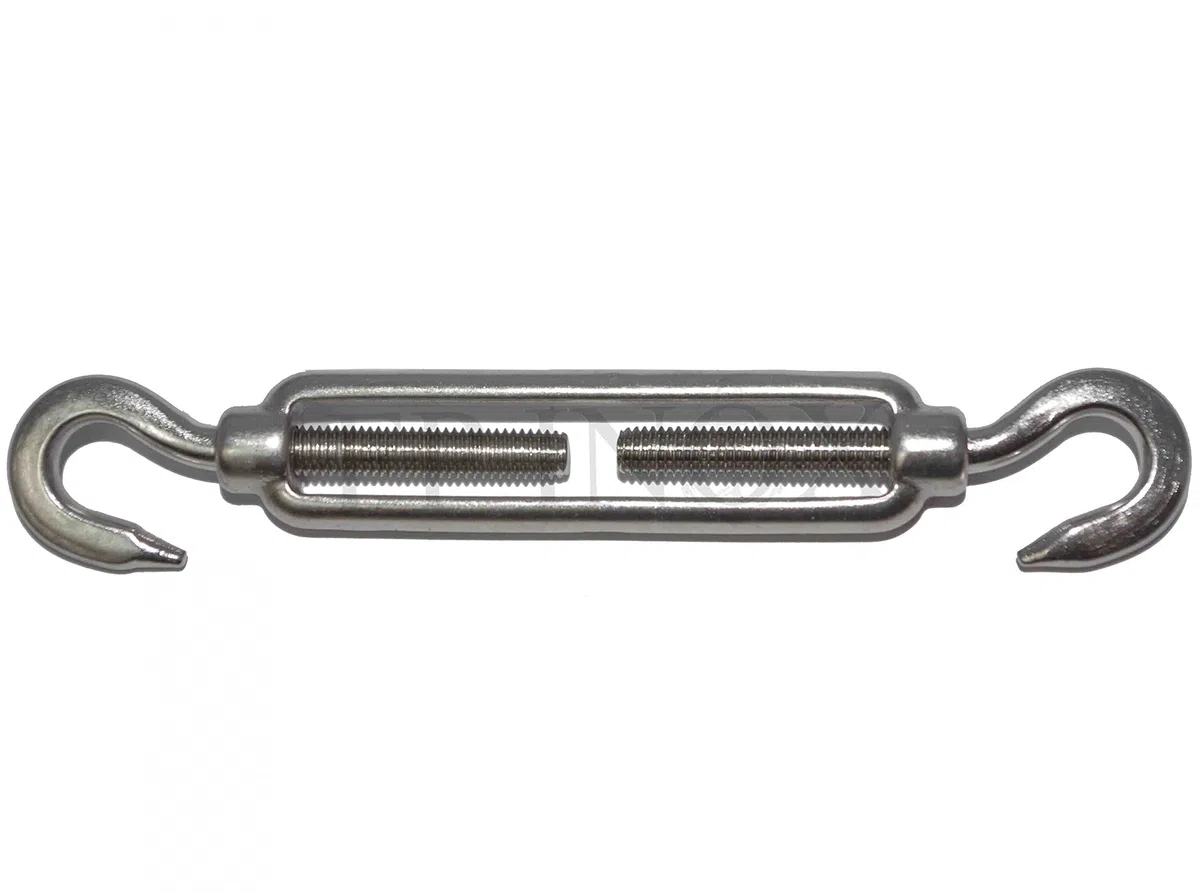 Tendeur (Ridoir) Crochet/Crochet 300mm inox 316
