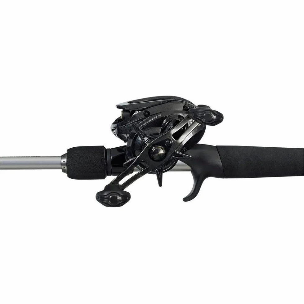 Abu Garcia Combo Casting Abu Garcia Fast Attack, combo canne et moulinet pour la pêche au leurre, blank carbone 24T, 4+1 roulements, frein Mag Trax, pour toutes les pêches au leurre