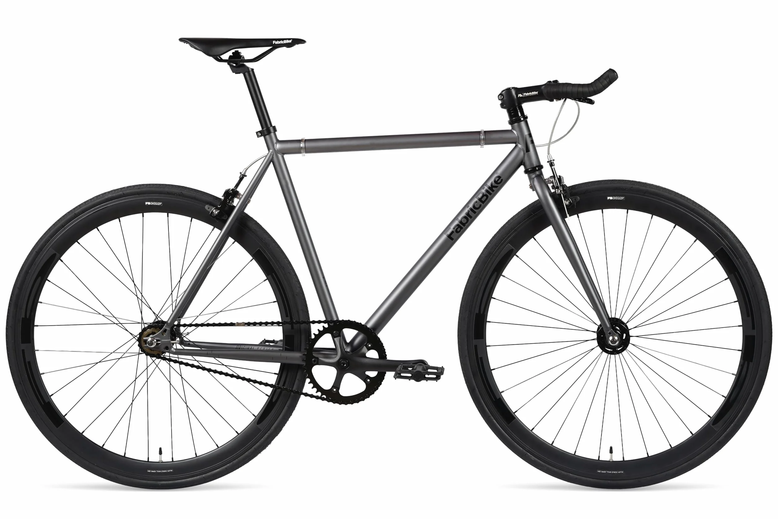 FabricBike Original - Vélo Fixed Gear Bike, Roue 28", vélo à pignon Fixe, vélo Simple Vitesse, Cadre Acier Hi-Ten, 10,45 kg (Taille M).