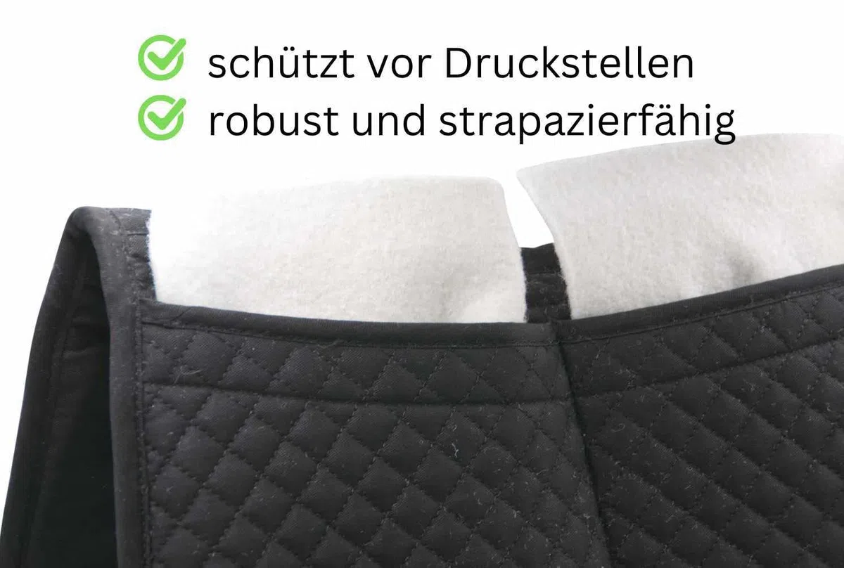 AMKA Coussin correcteur de selle 6-1 avec 6 poches + 18 coussins, tapis de selle pour ajustement de la selle