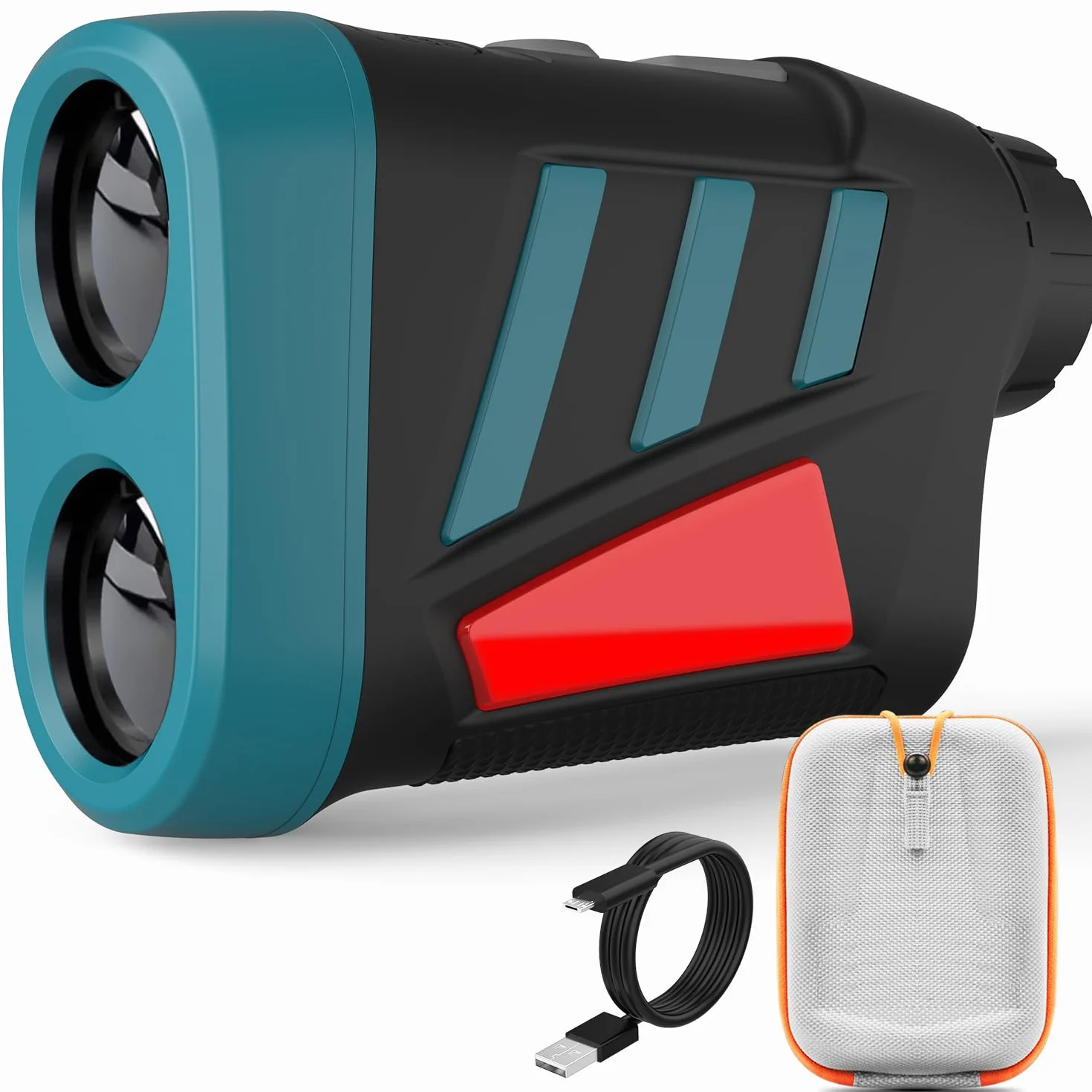 Télémètre de Golf, DT600 de Mesure Laser avec grossissement x6 et Batterie Rechargeable Mesure Distance Mesure 600, Angle Mesure de Classe de Protection IP54