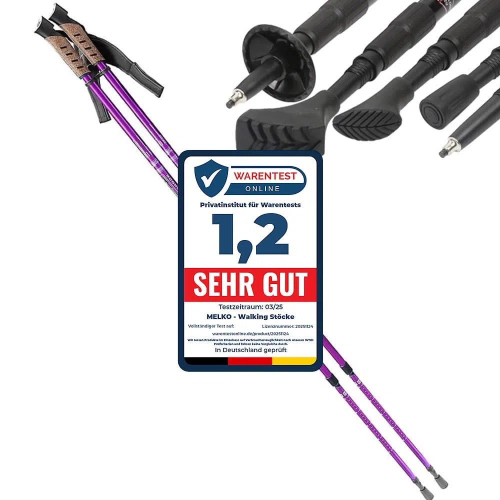 Melko Bâtons de Nordic Walking en Aluminium