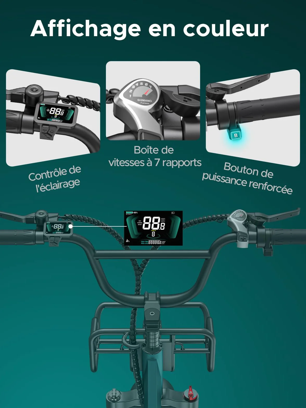 ENGWE Velo Electrique Homme 20 Pouces-vélo électrique 48V 13Ah Batterie, VTT Electrique Adulte Homme 7 Vitesses avec écran LCD, 25km/h avec Moteur 250w, autonomie jusqu'à 120km L20/L20 Boost