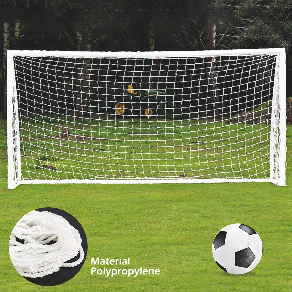 2,4X 1,8X 0,5X 1,2M Filet de But de Football en Polypropylène, Sport Durables, Équipement d'Entraînement du Football Enfant Adulte pour Jardins,Parcs,Plages (B)