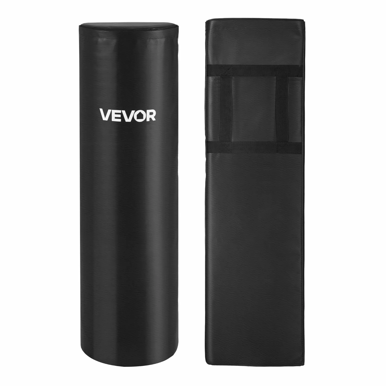 VEVOR Sac de Plaquage de Rugby 2PCs, Matériels d’Entraînement de Football Américain de 108 cm en PVC, Coussin de Blocage en Éponge Haute Densité, avec Poignées, pour Exercices de Tacle, Noir