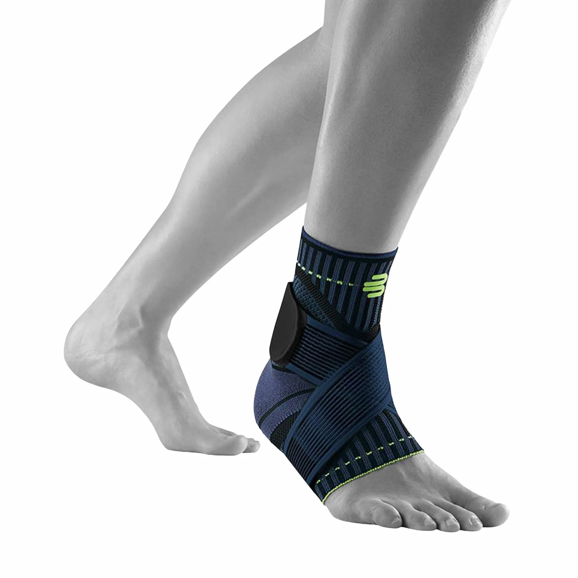 Bauerfeind, Chevillière de sport pour la cheville, À porter à droite pour stabiliser la cheville au basketball, football, handball, volley-ball ou la course à pied, Pas d’entorse, d’hyper extension et de torsion