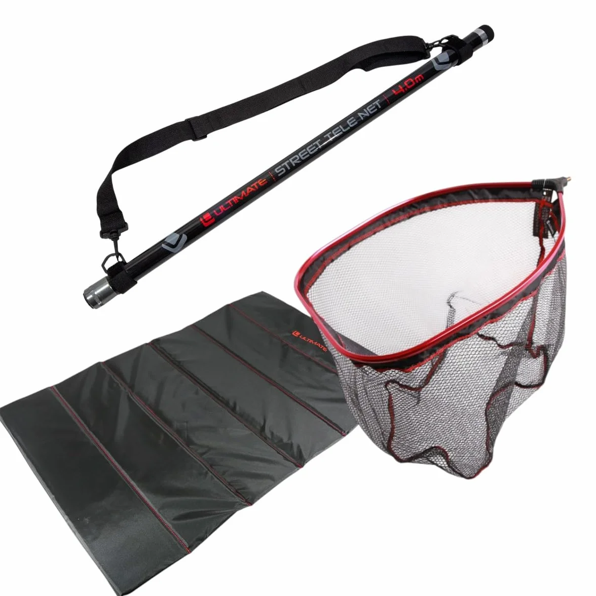 Ensemble Ultimate Predator Streetfishing Épuisette 4.00m + Tapis De Réception