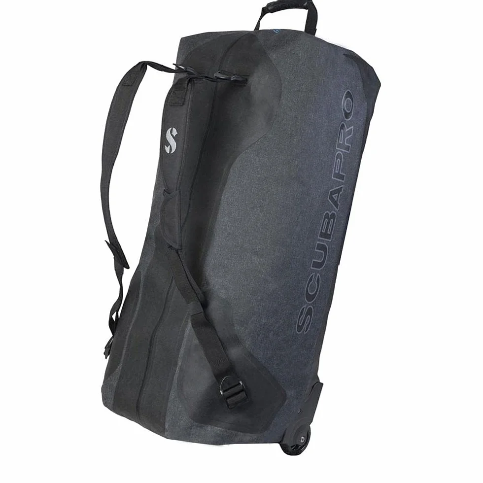 SCUBAPRO Chariot Dry Bag de 120 litres avec roulettes, Noir, 85 x 40 x 35 cm