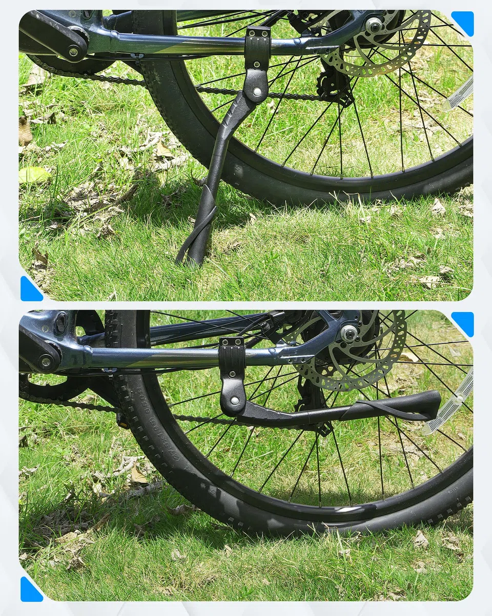 WATSABRO Béquille de vélo de 24 à 29 Pouces, réglable en Hauteur, Pieds en Caoutchouc antidérapants à Points, Charge maximale 35 kg, Convient pour vélos de Ville, VTT