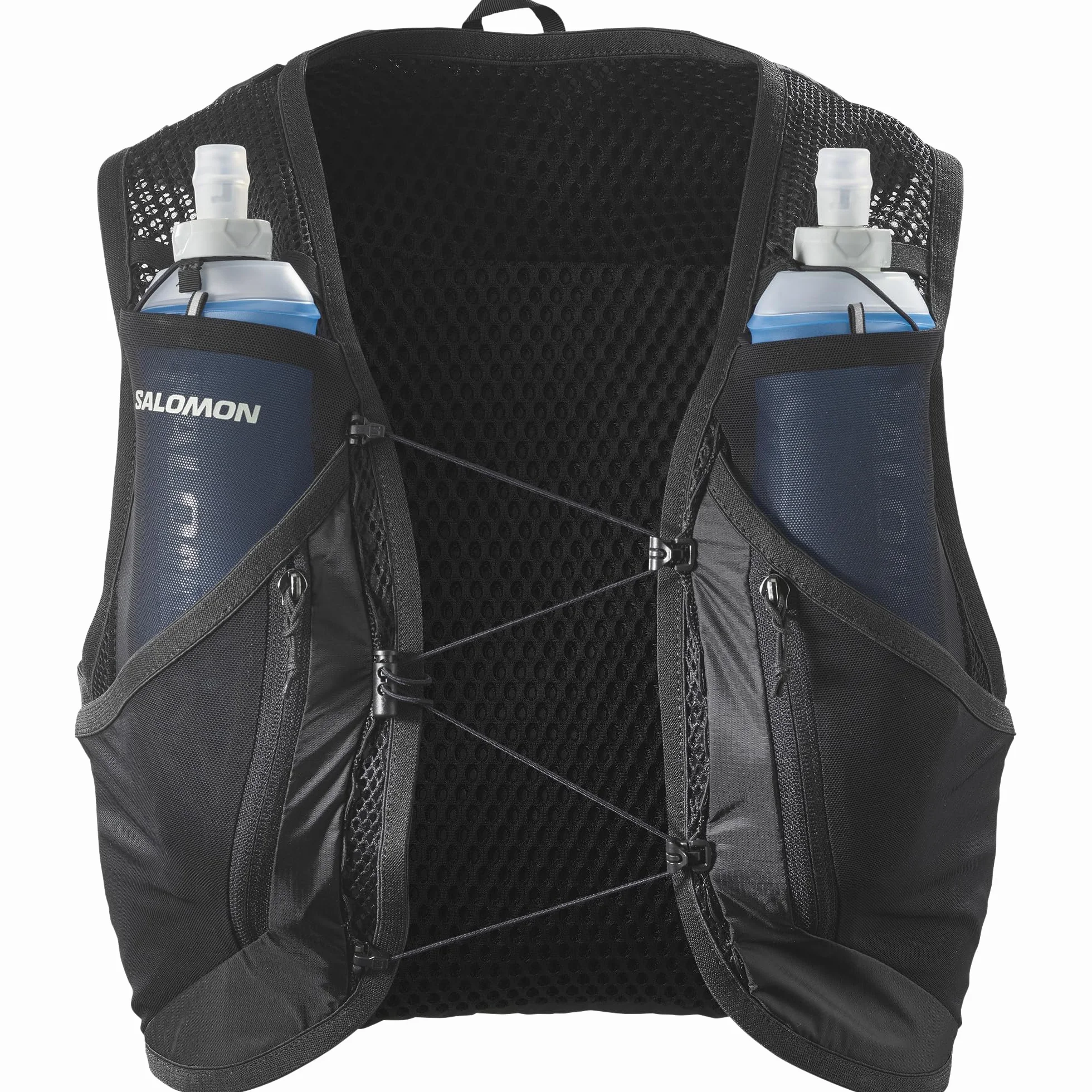 Salomon Active Skin 12 Set, Poches Poitrine faciles à hydrater, Confort SensiFit de précision, Rangement optimisé pour Les sentiers Ultra avec Poches sécurisées
