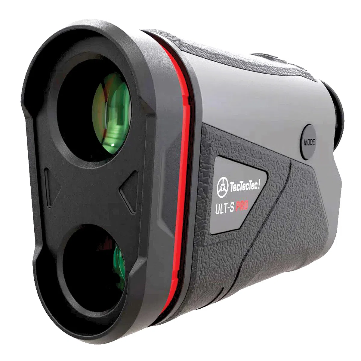 TecTecTec ULT-S (Pro) Télémètre de Golf avec Stabilisation Optique et écran Rouge tOLED optionnel Slope, Pente, Mode Brouillard, Recherche Drapeau