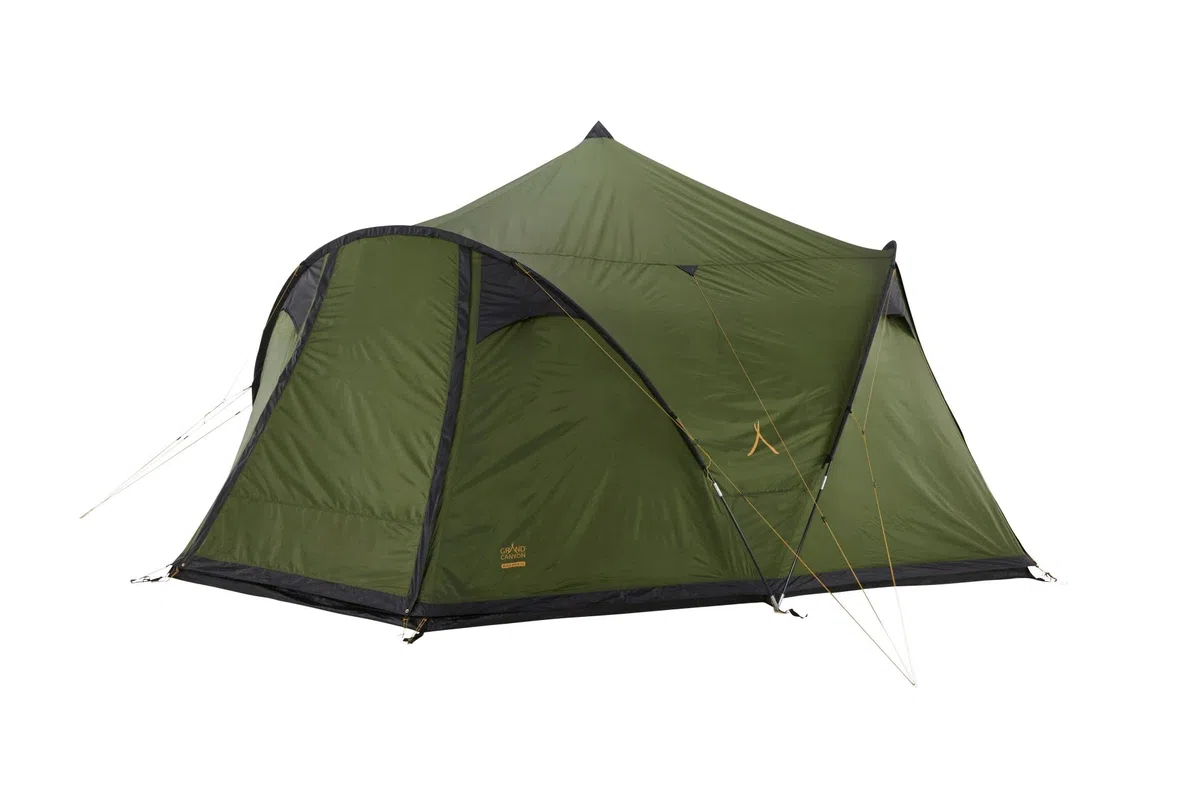 Grand Canyon Black KNOB 10 Tente de groupe style Tipi pour 10 personnes | Tente familiale, tente de groupe, tente pyramidale, tente tipi