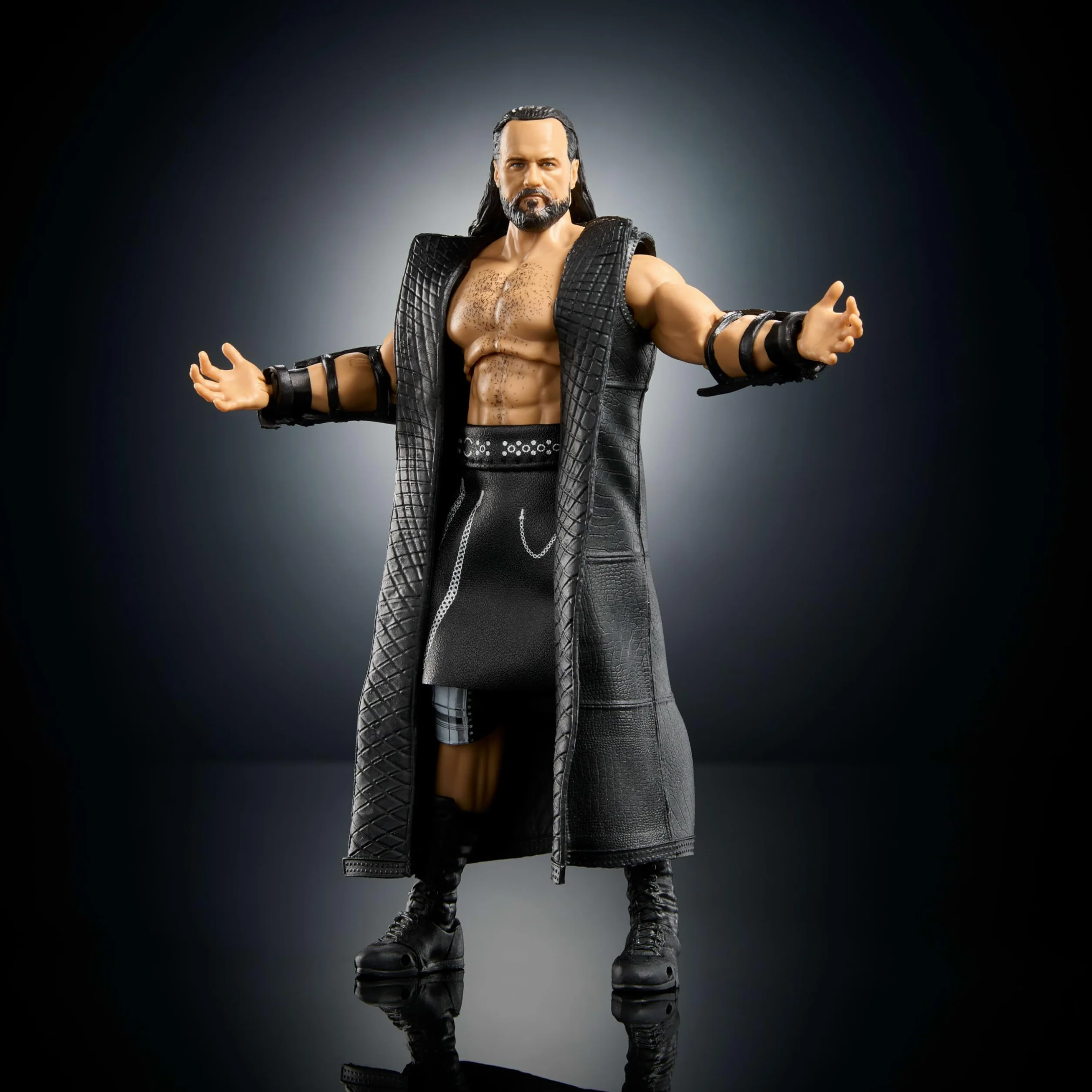 Mattel WWE Ultimate Edition Jeu de figurines d'action Drew McIntyre à collectionner de 15,2 cm, têtes et mains interchangeables, 30 points d'articulation