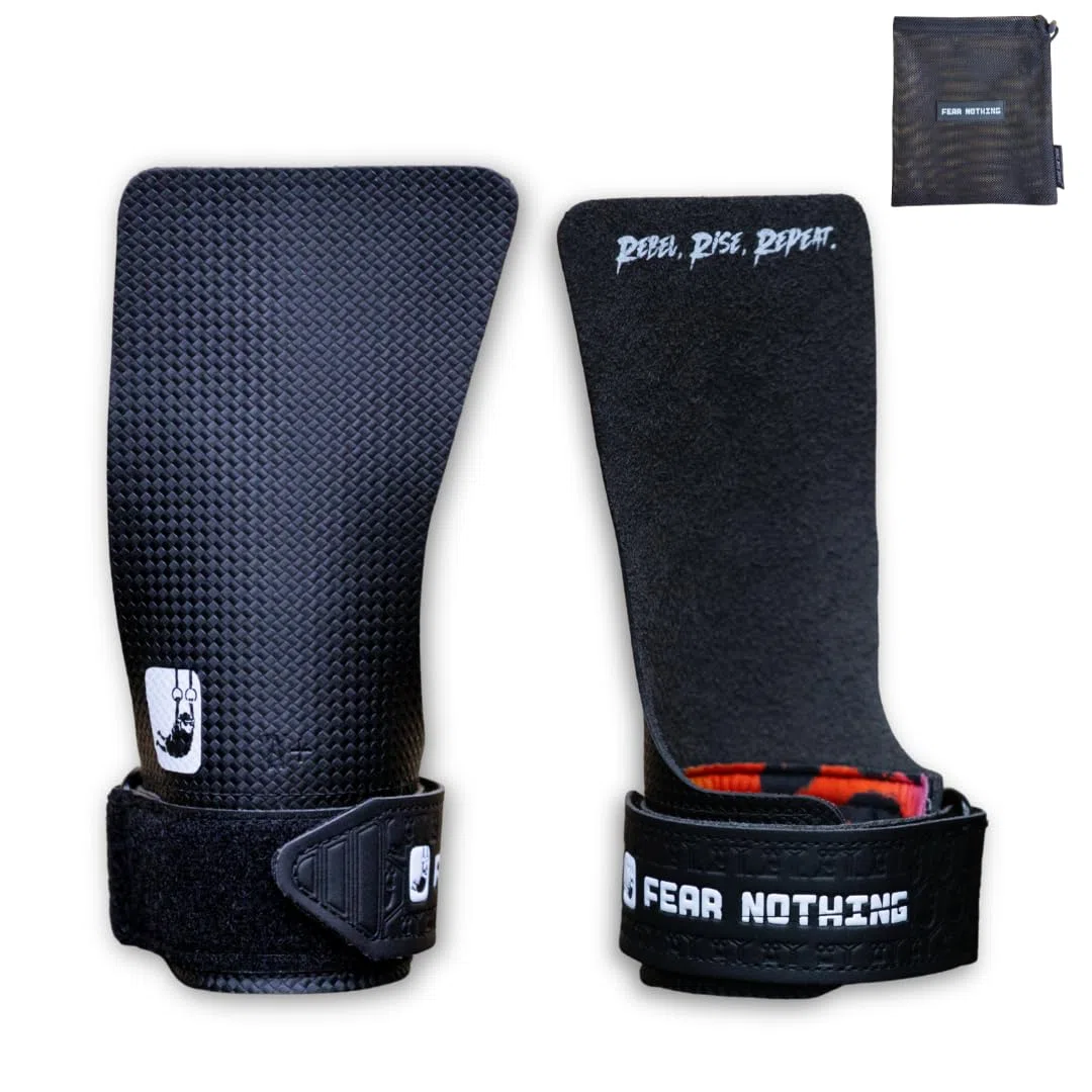 FEAR NOTHING Crossfit Grips Gants d'entraînement pour cross-training haltérophilie Poignées de gymnastique Protection fonctionnelle des mains Gants d'haltérophilie Gants Pullup