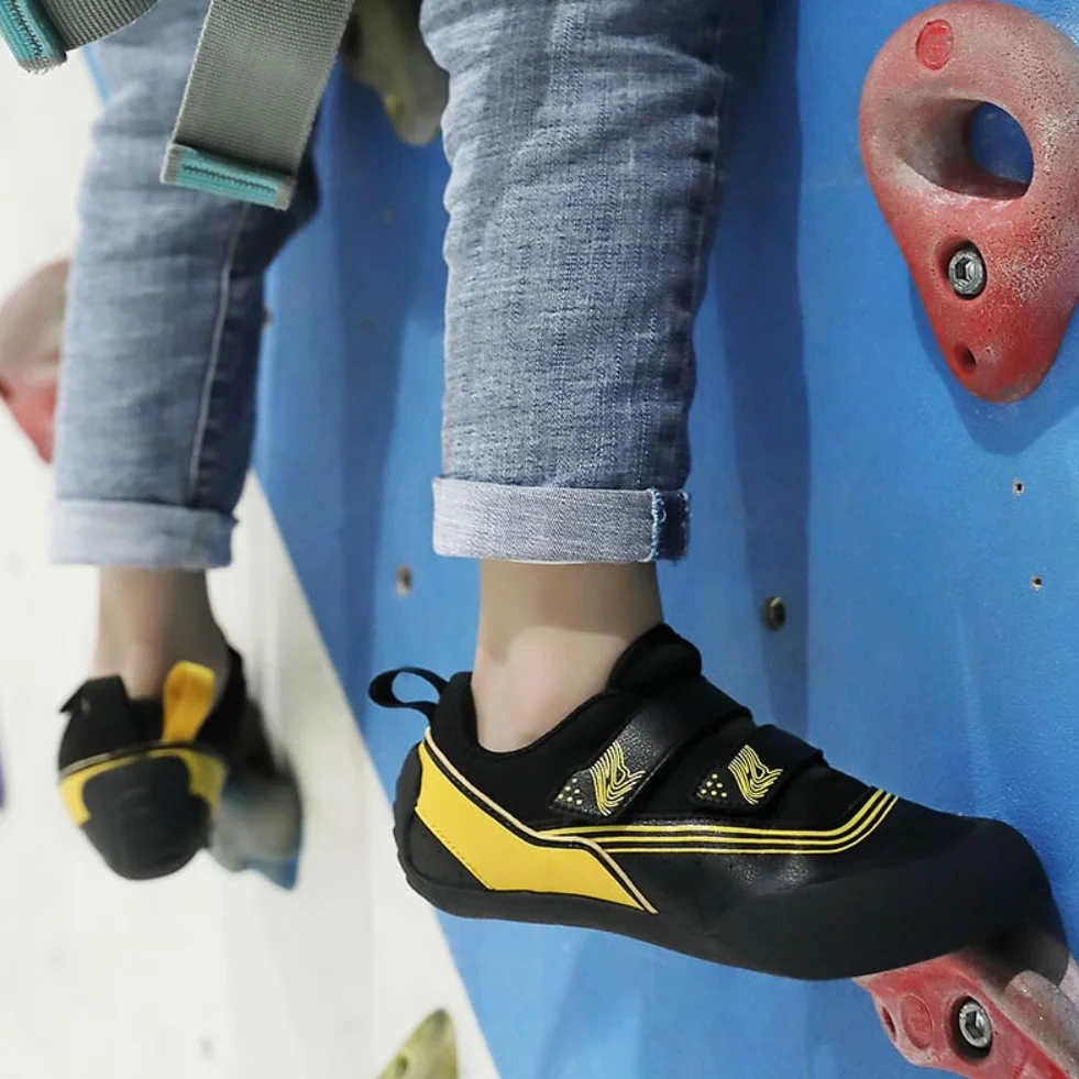Chaussures d'escalade pour homme et femme - Légères et antidérapantes - Pour intérieur et extérieur - Pour débutants, grimpeurs professionnels - Chaussures d'escalade d'intérieur pour enfants