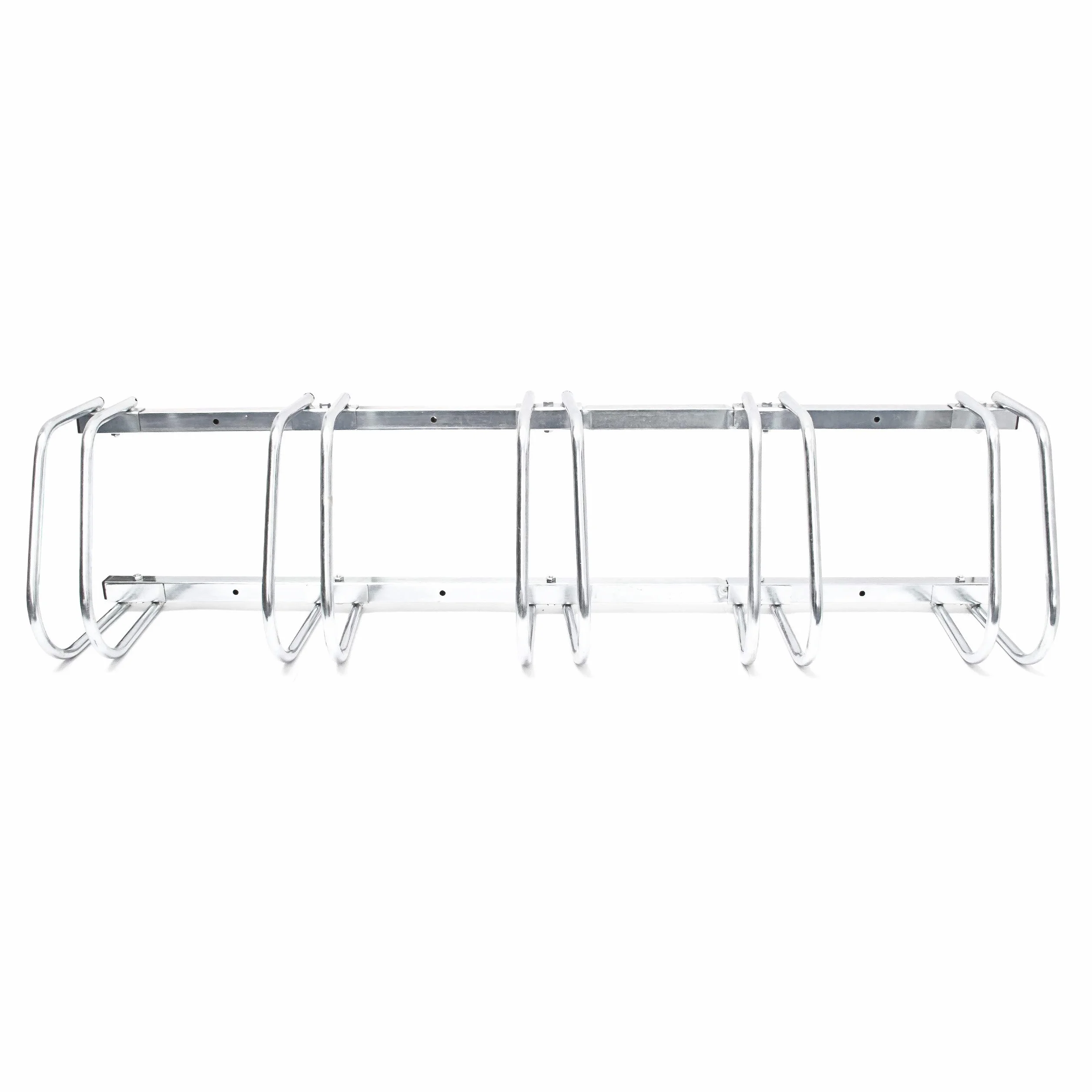 Relaxdays Râtelier Familial pour 5 vélos Argent