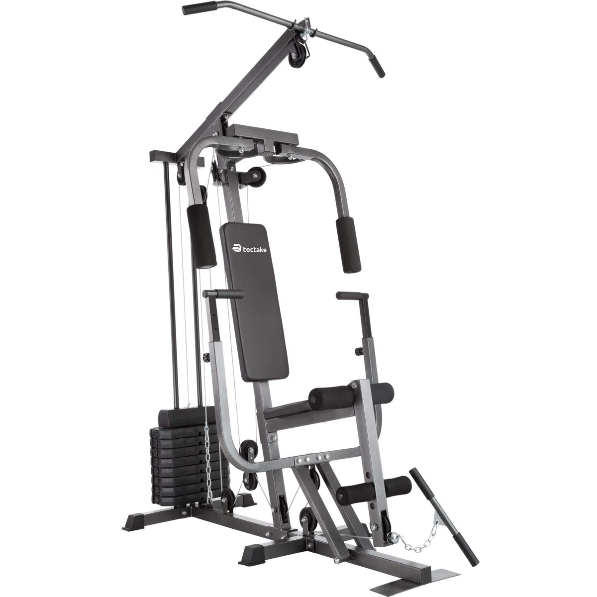 tectake® Station de Musculation, Cage de Musculation, Barre de Tractions, Home-Trainer, Module Papillon, Dispositif d’Extension de Jambe, Appareil musculation, Barre musculation, Sport Maison, Fitness