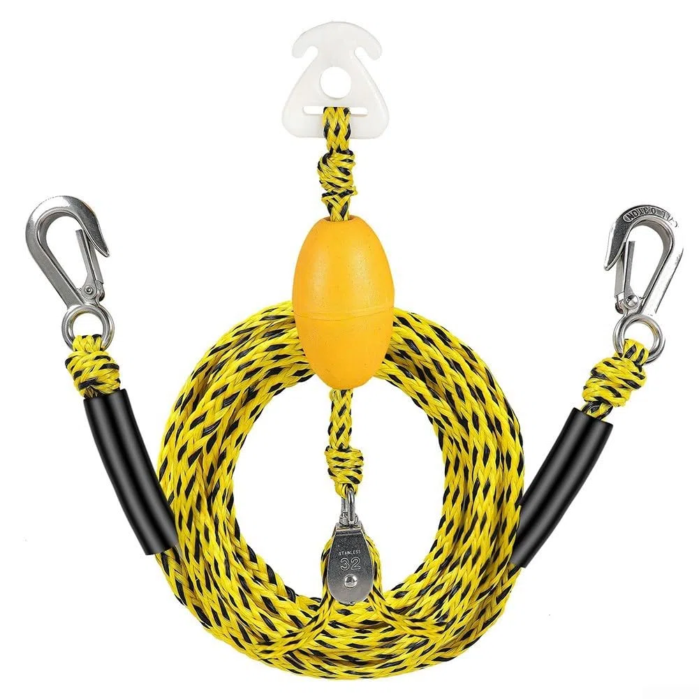 Corde de remorquage professionnelle de 5,2 m, capacité de 2177,2 kg, conçue pour le ski nautique et pour la sécurité des tubes