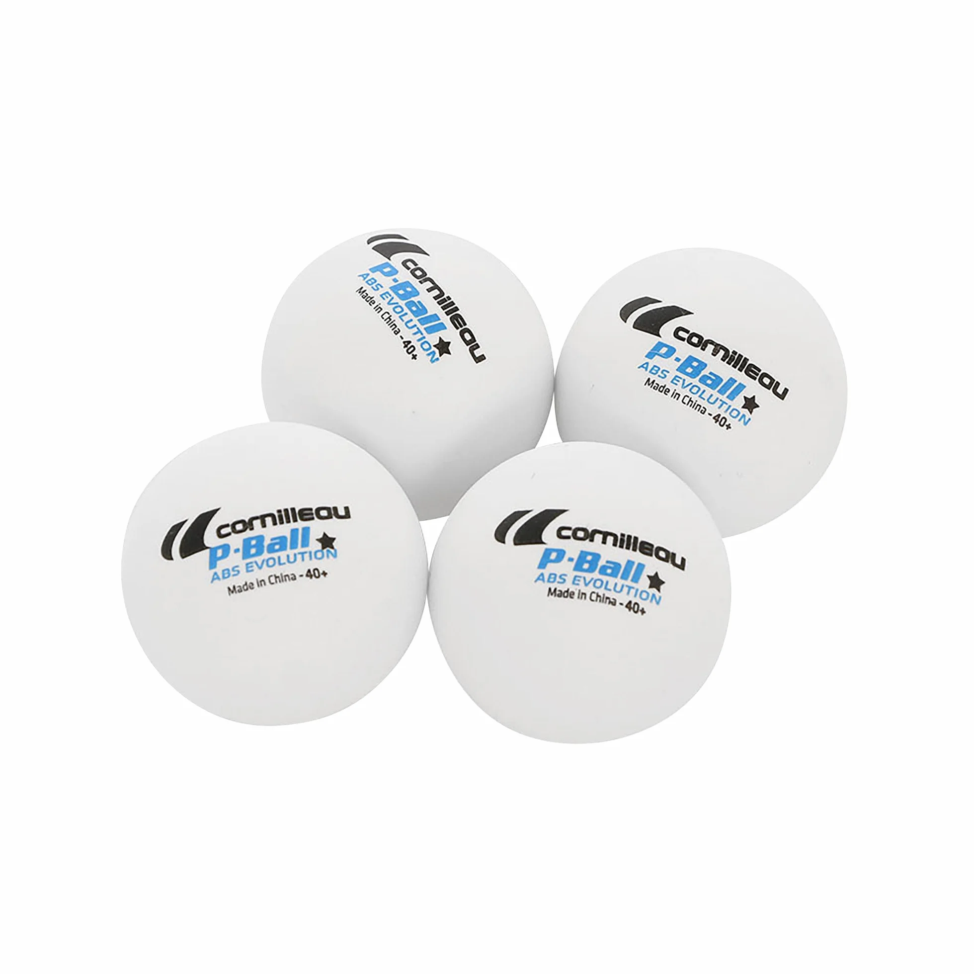 Cornilleau SOFTBAT Pack Quattro - 4 raquettes de ping-pong extérieur éco-conçues ultra durables + 4 balles