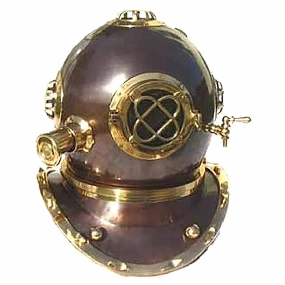 EcWorld Enterprises 7728215 Casque de plongée américain en Laiton repéré V