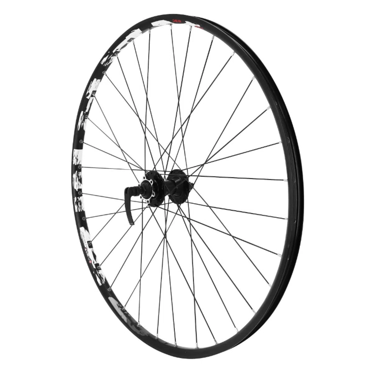 ROUE VTT 29" KARMA DISC AVANT NOIR DOUBLE PAROI MOYEU 6TROUS - 21mm INTER et 27mm EXTER