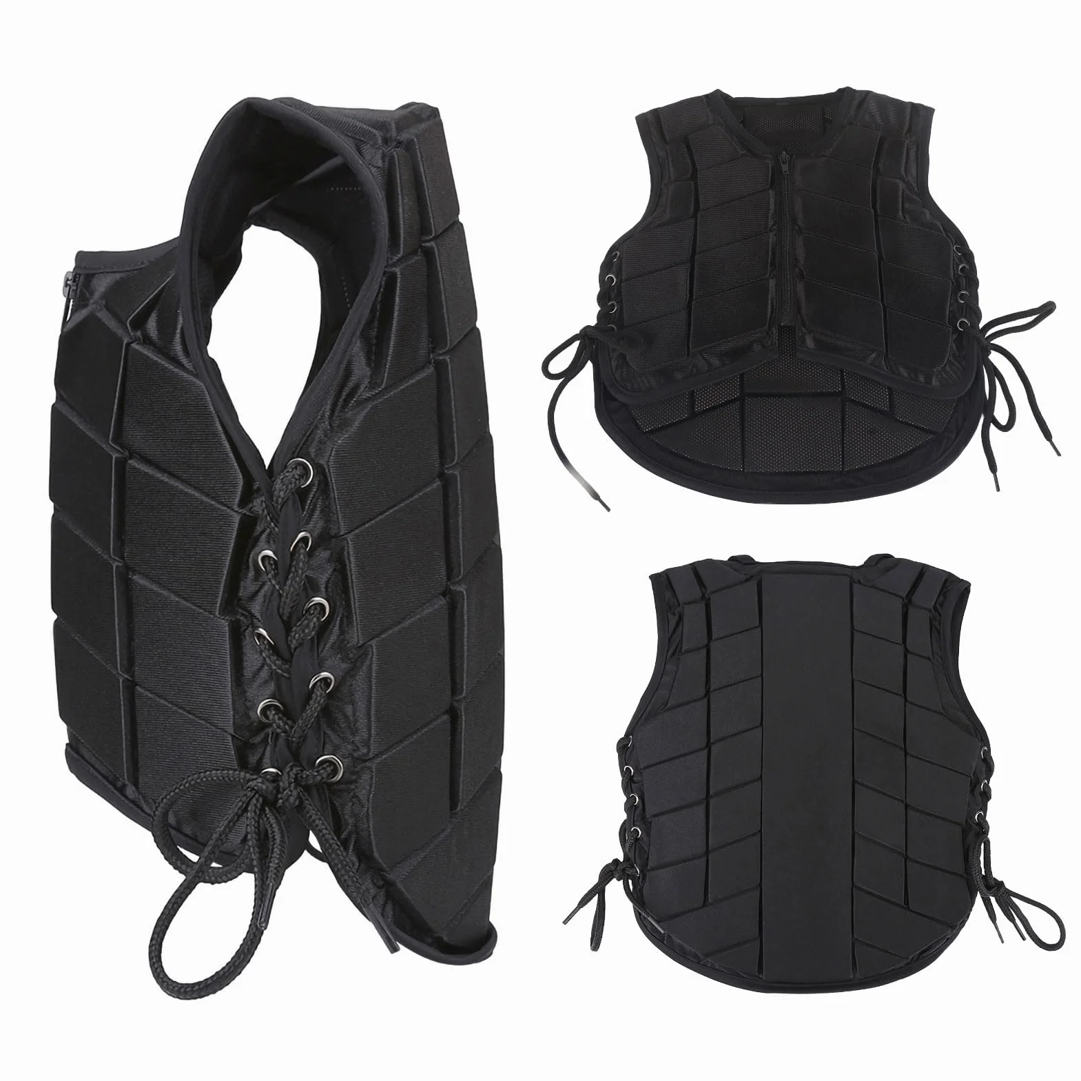 Gilet d'équitation, Gilet d'équitation, Gilet de Protection Equitation Enfant, Gilet d'équitation rembourré EVa, Protection du Corps, équipement de Protection Dorsale pour Enfants et Adultes