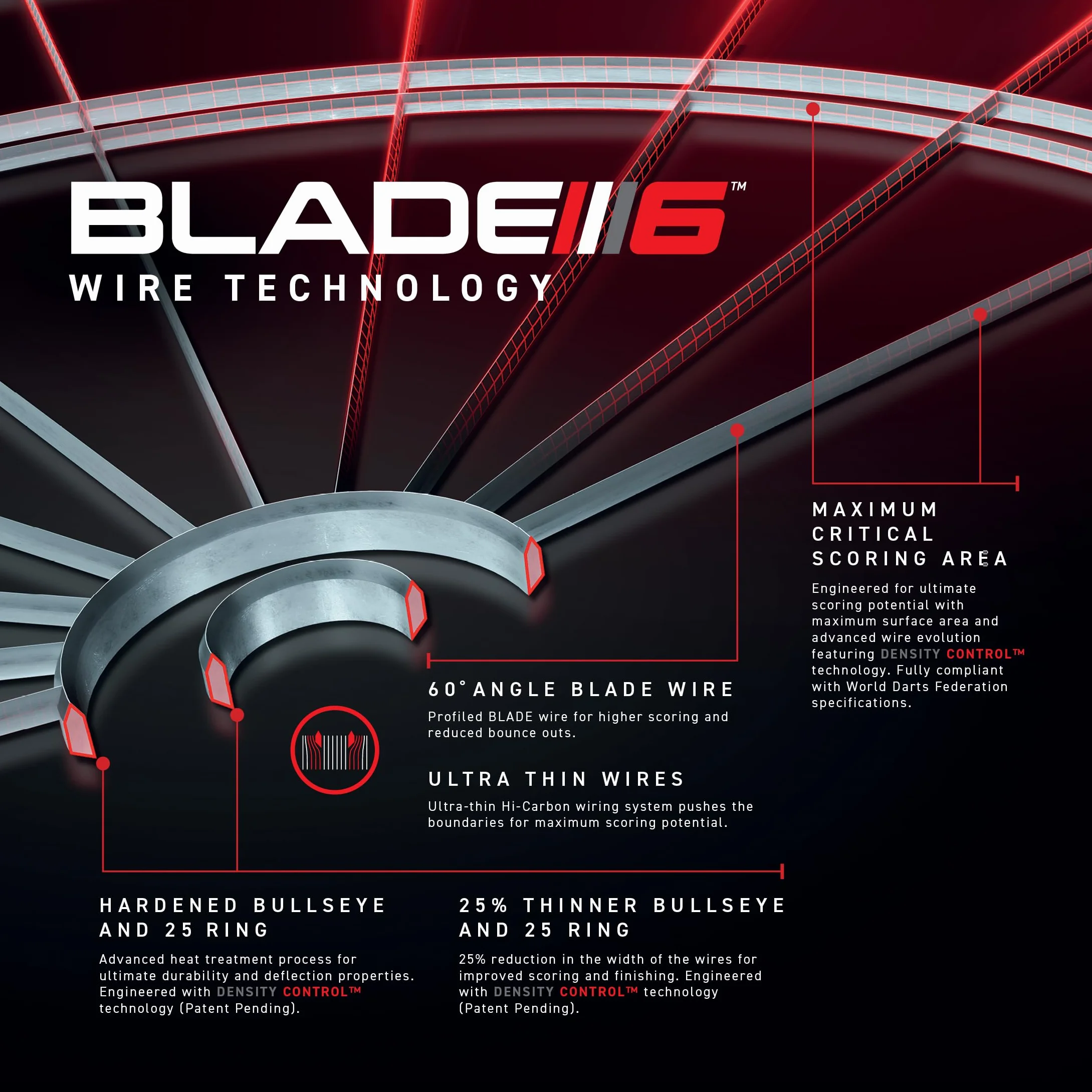 WINMAU Cible de fléchettes professionnelle Winmau avec bordure PDC | 2 jeux de fléchettes en acier, système Rota Lock | Cible de fléchettes en sisal | Idéal pour les tournois et l'entraînement