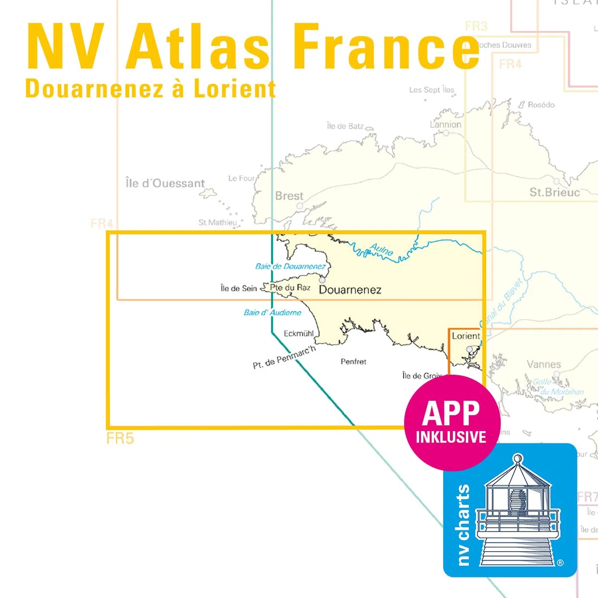 NV Charts Atlas Douarnenez à Lorient FR5